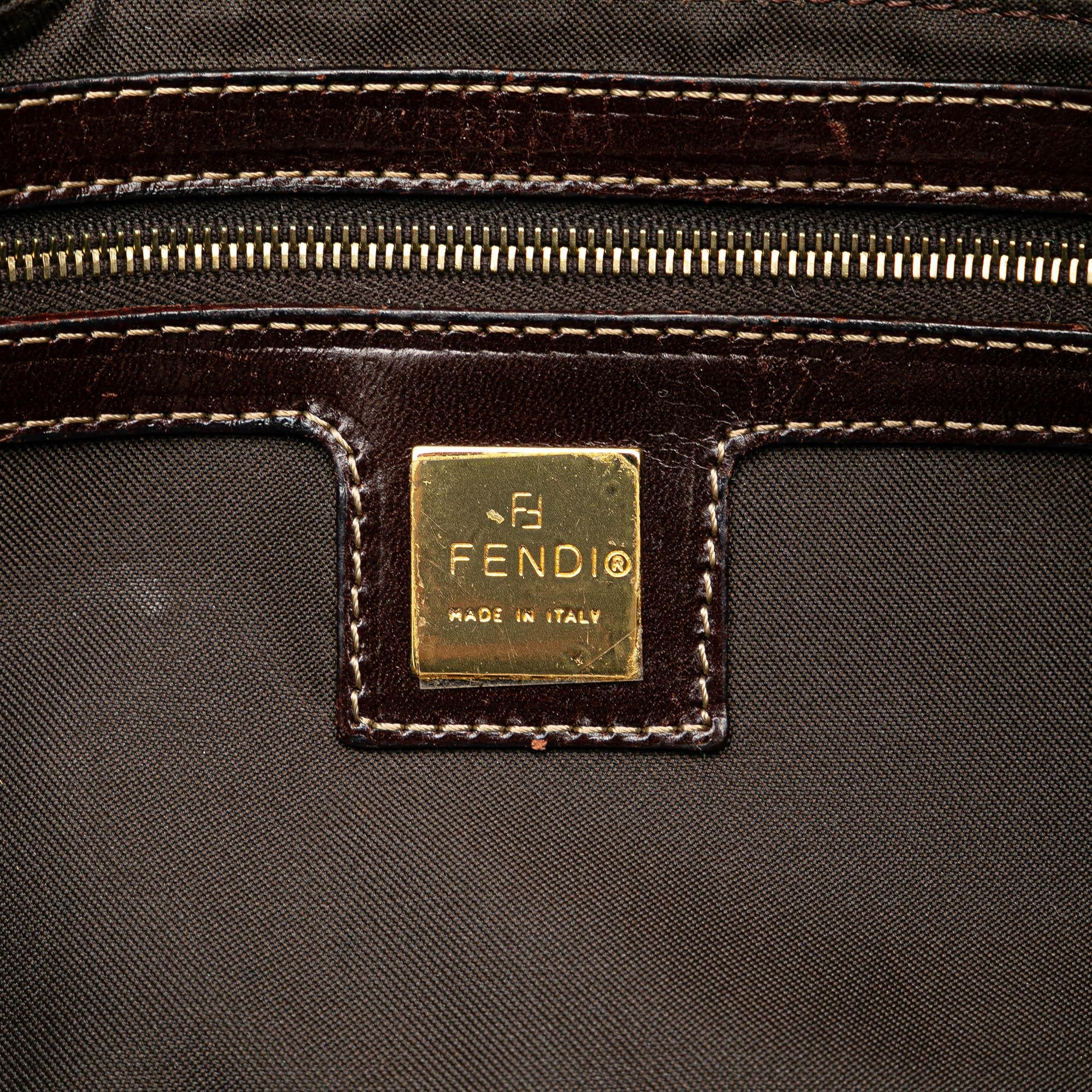 Fendi Zucchino Crystal Baguette