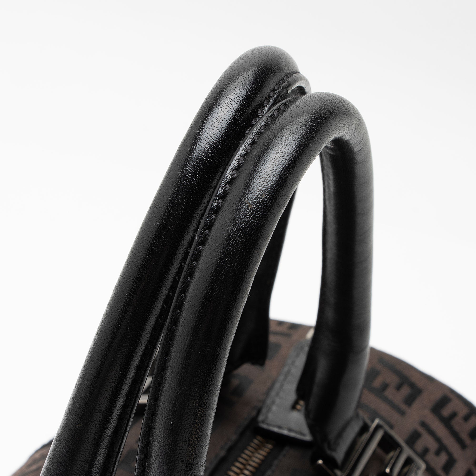 Fendi Zucchino Canvas Forever Small Boston Bag