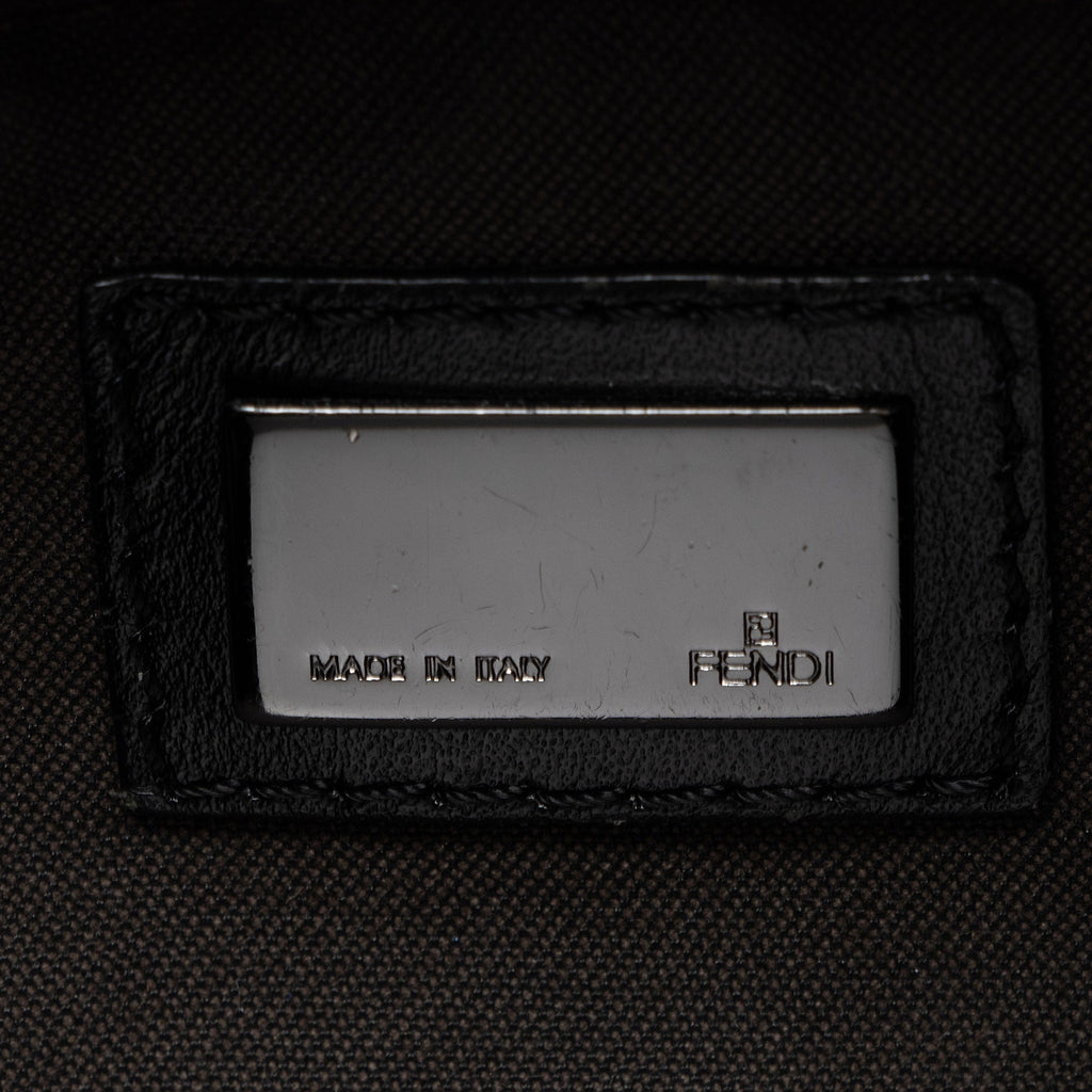 Fendi Zucchino Canvas Forever Small Boston Bag