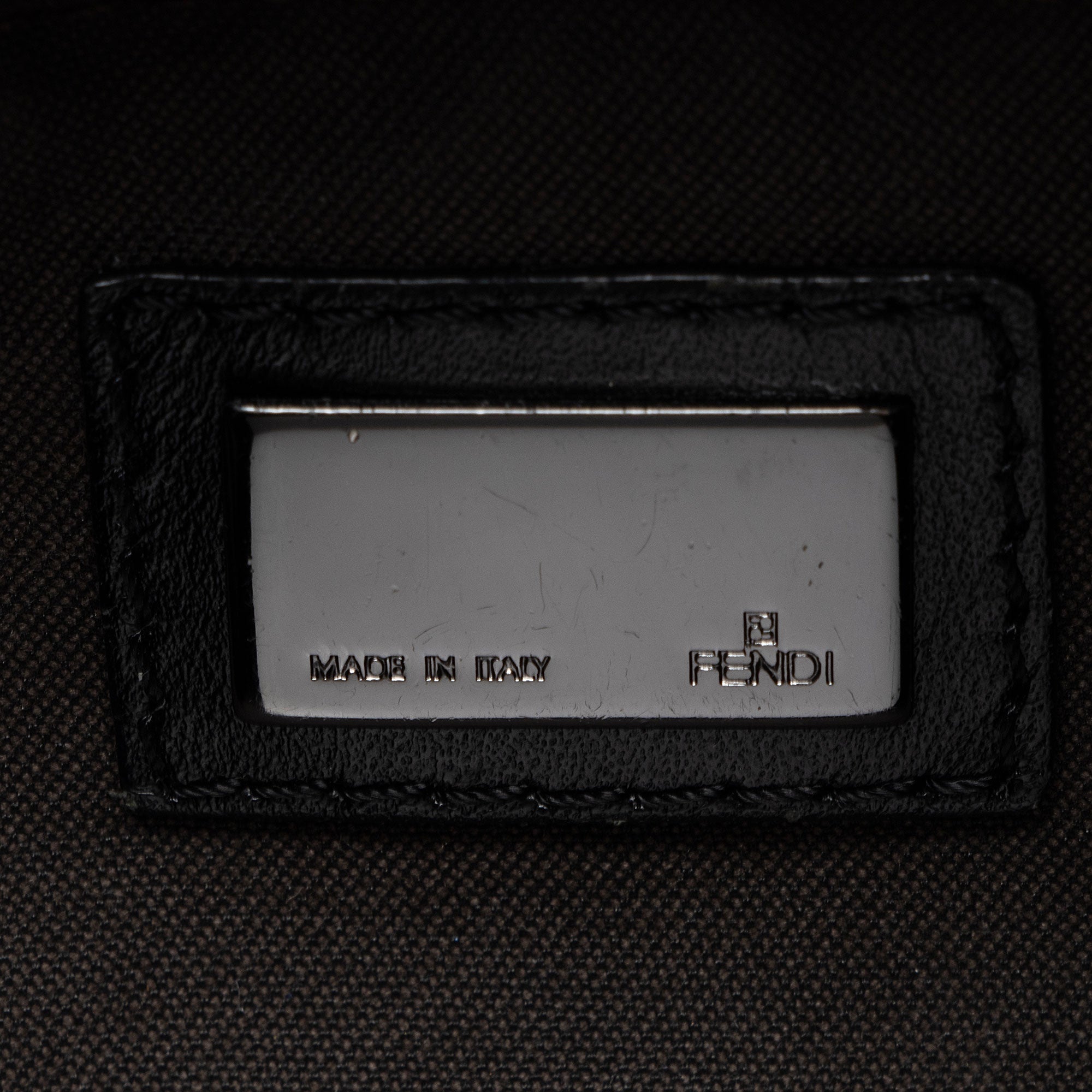 Fendi Zucchino Canvas Forever Small Boston Bag