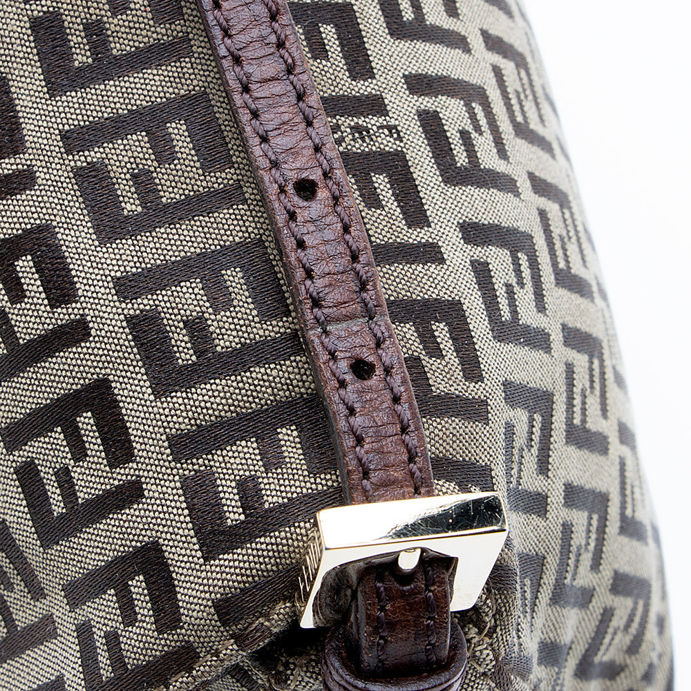Fendi Zucchino Mini Baguette Bag (SHF-18855)