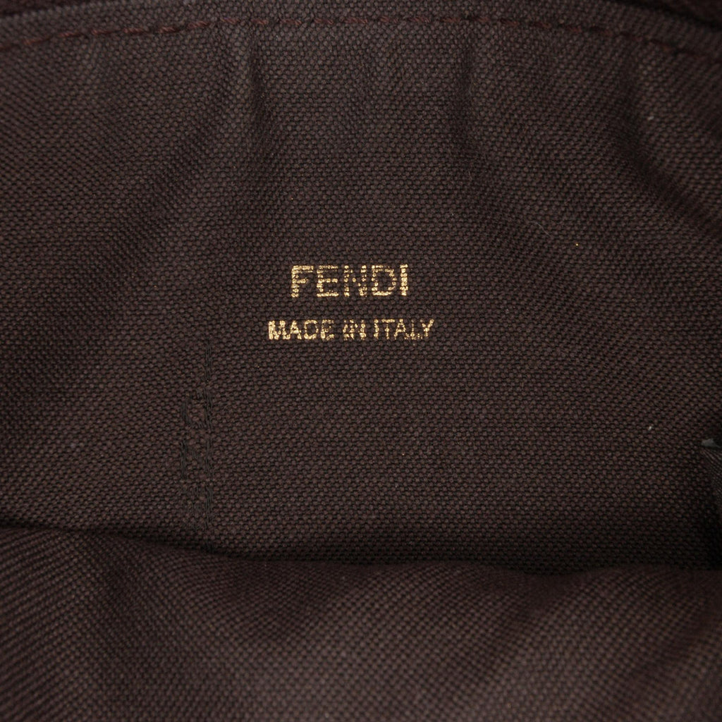 Fendi Zucchino Spalmati Chain Pochette
