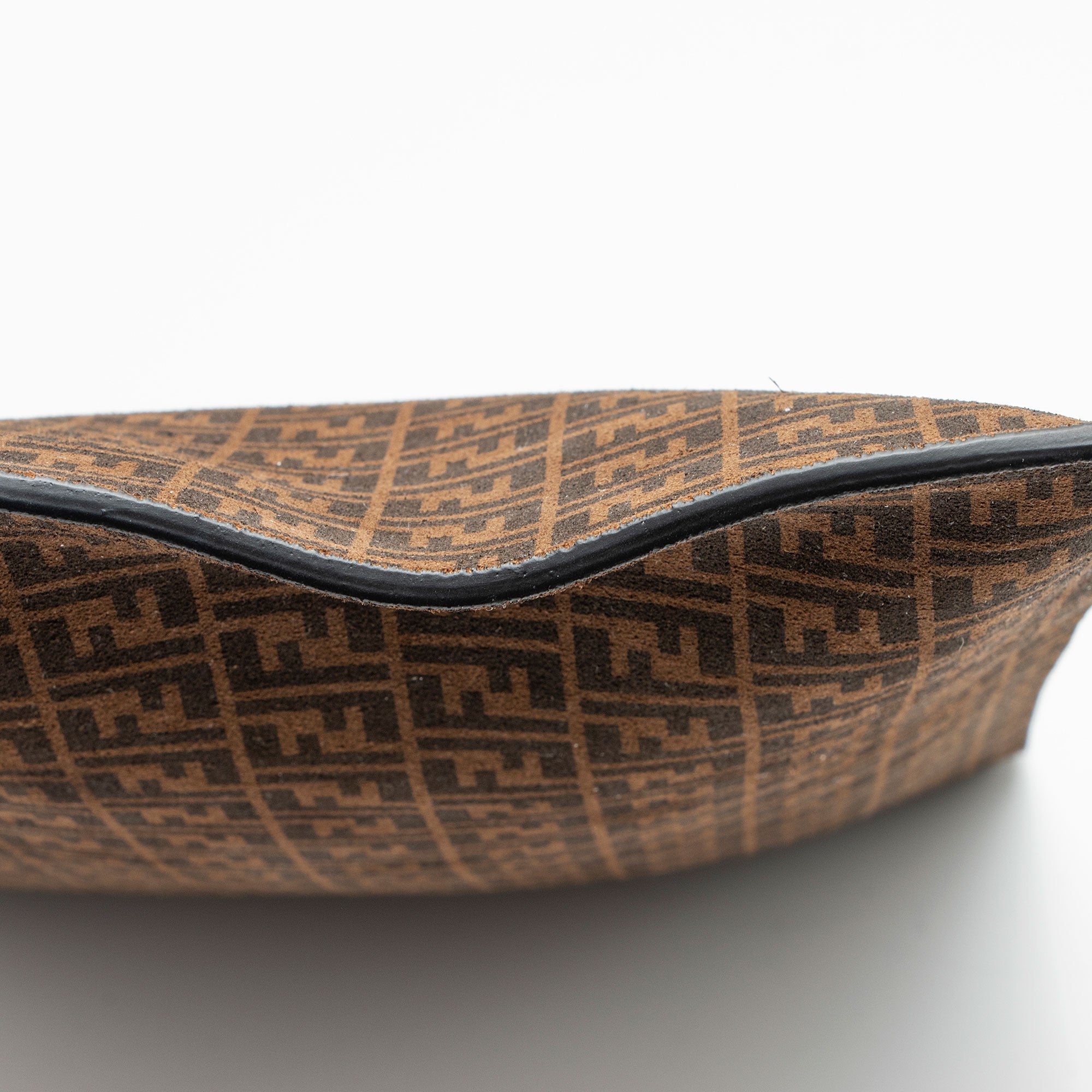 Fendi Zucchino Suede Large Flat Pouch