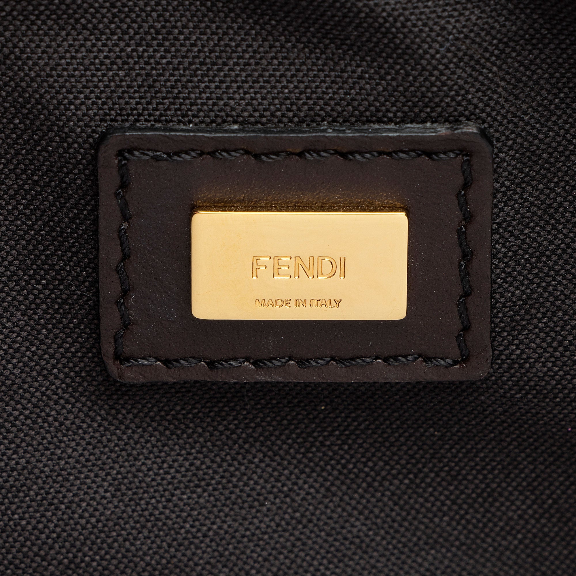 Fendi Zucchino Suede Large Flat Pouch