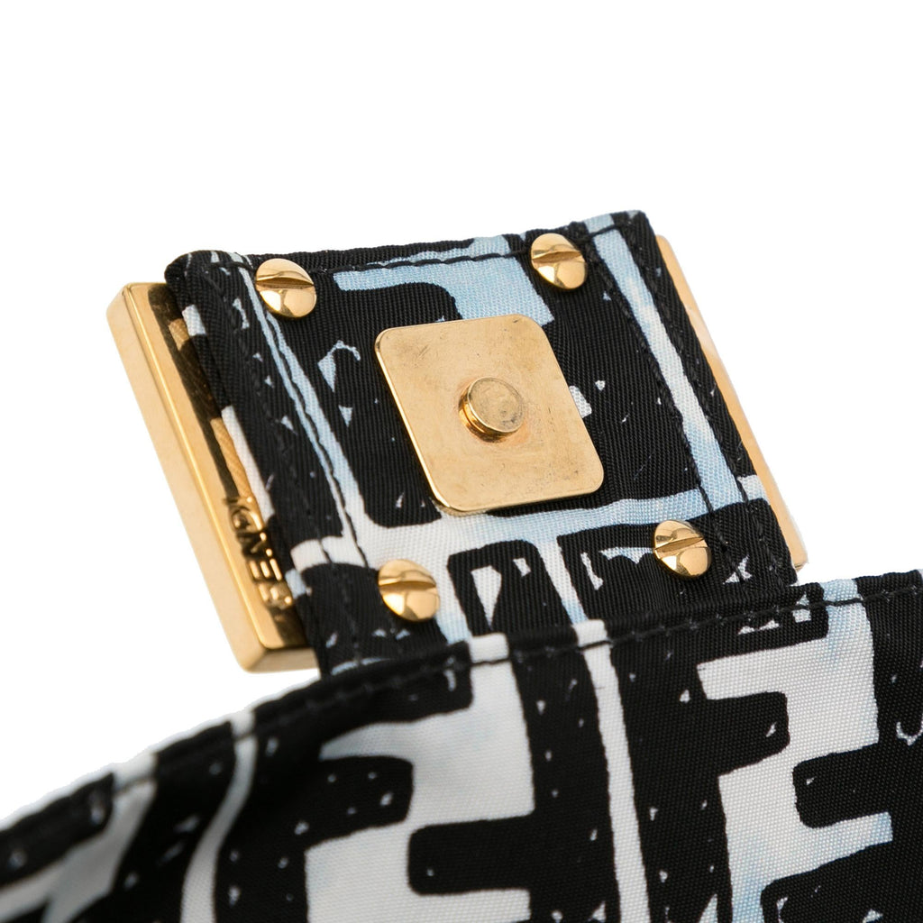 Fendi x Joshua Vides Mini Zucca Nylon Convertible Baguette Belt Bag (SHG-oO8sSN)
