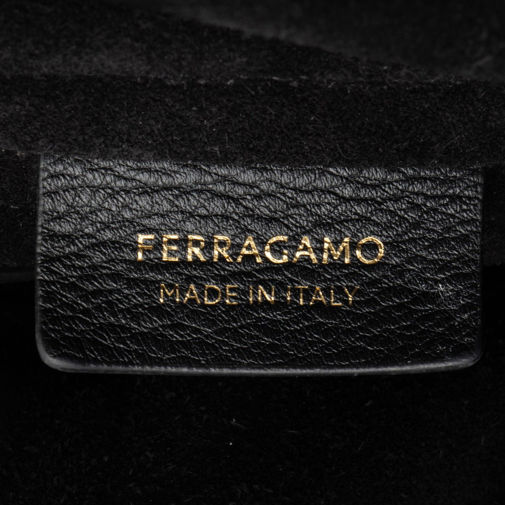 Ferragamo Calfskin Archivo Gancio Large Hobo