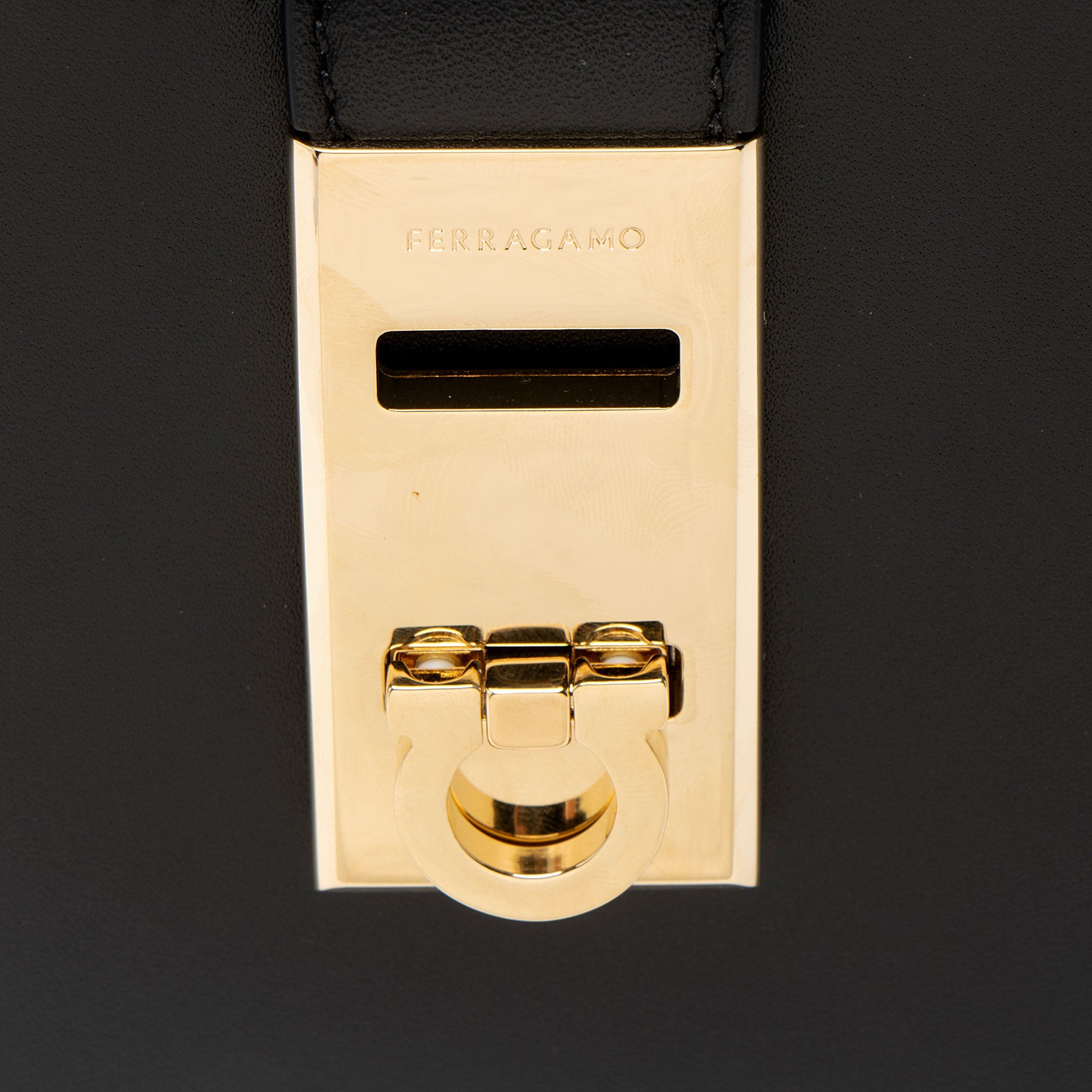 Ferragamo Calfskin Gancini Mini Hobo