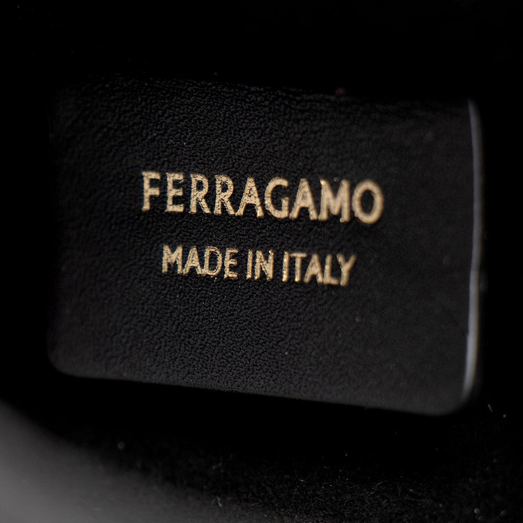 Ferragamo Calfskin Gancini Mini Hobo