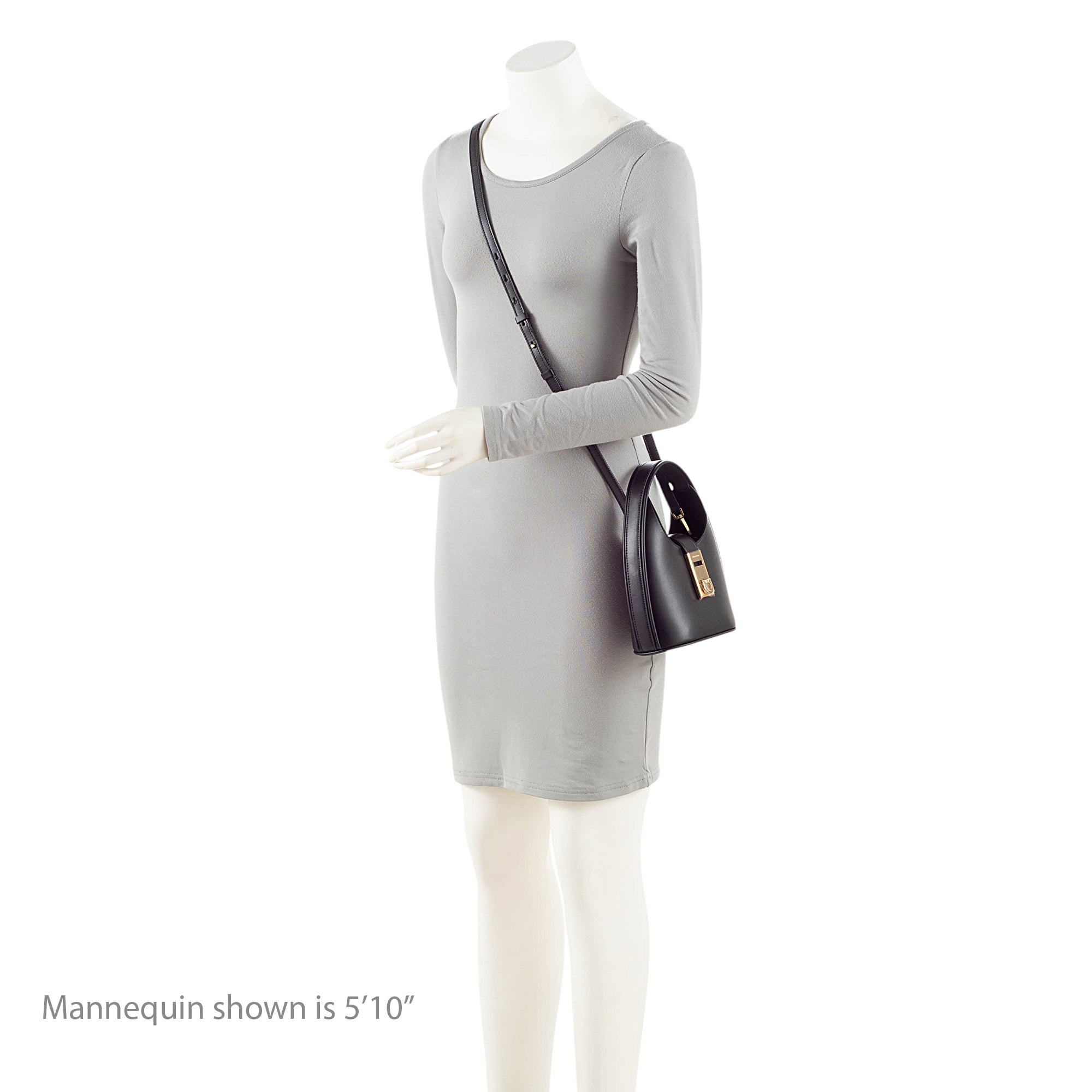 Ferragamo Calfskin Gancini Mini Hobo