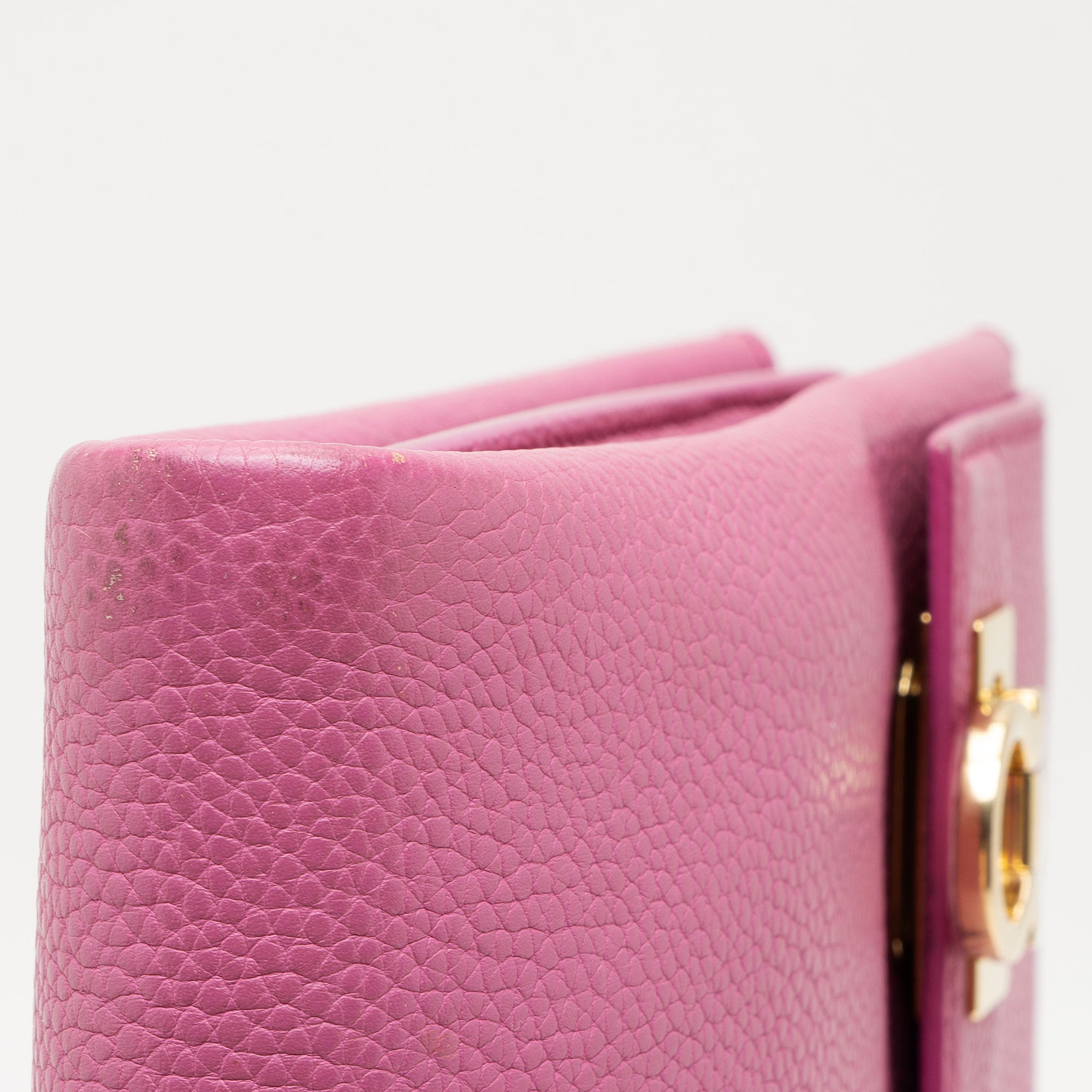 Ferragamo Calfskin Mya Double Lock Crossbody