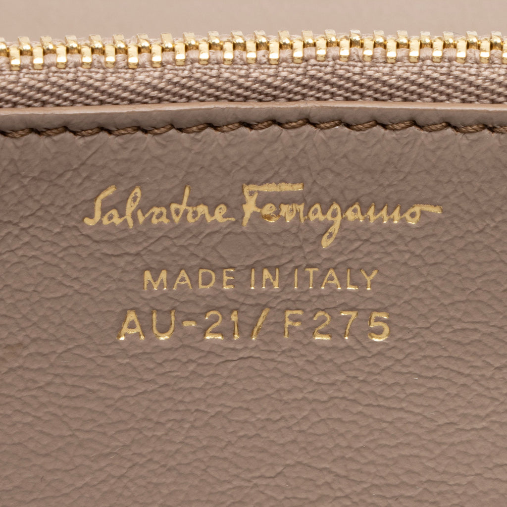 Ferragamo Calfskin Mya Double Lock Crossbody
