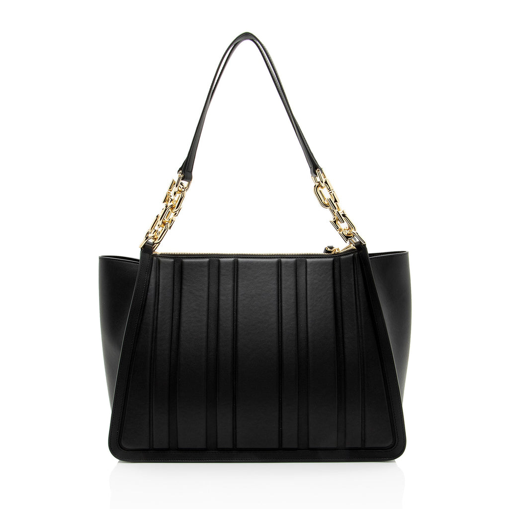 Ferragamo Calfskin Panelled Design Tote