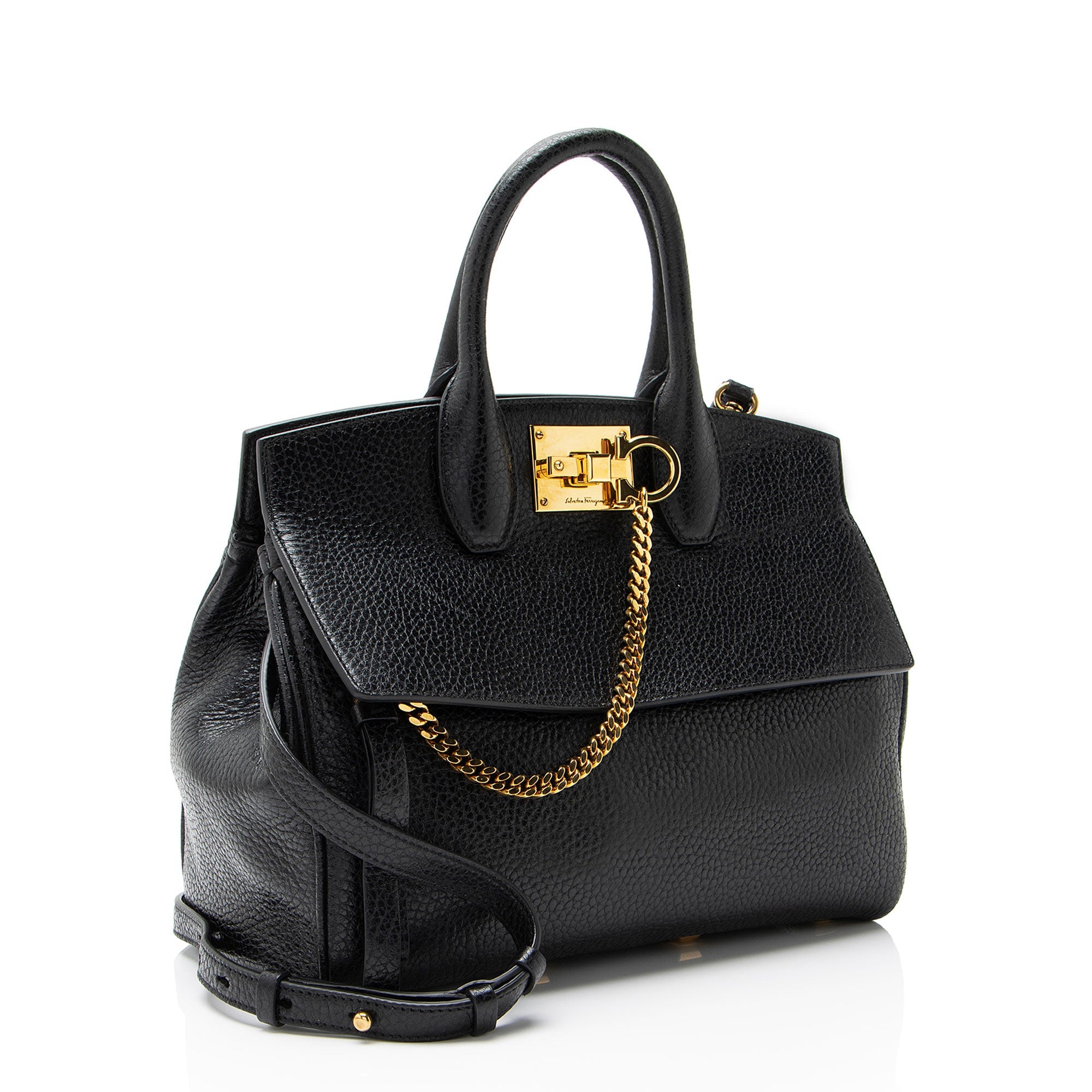 Ferragamo Calfskin Studio Satchel