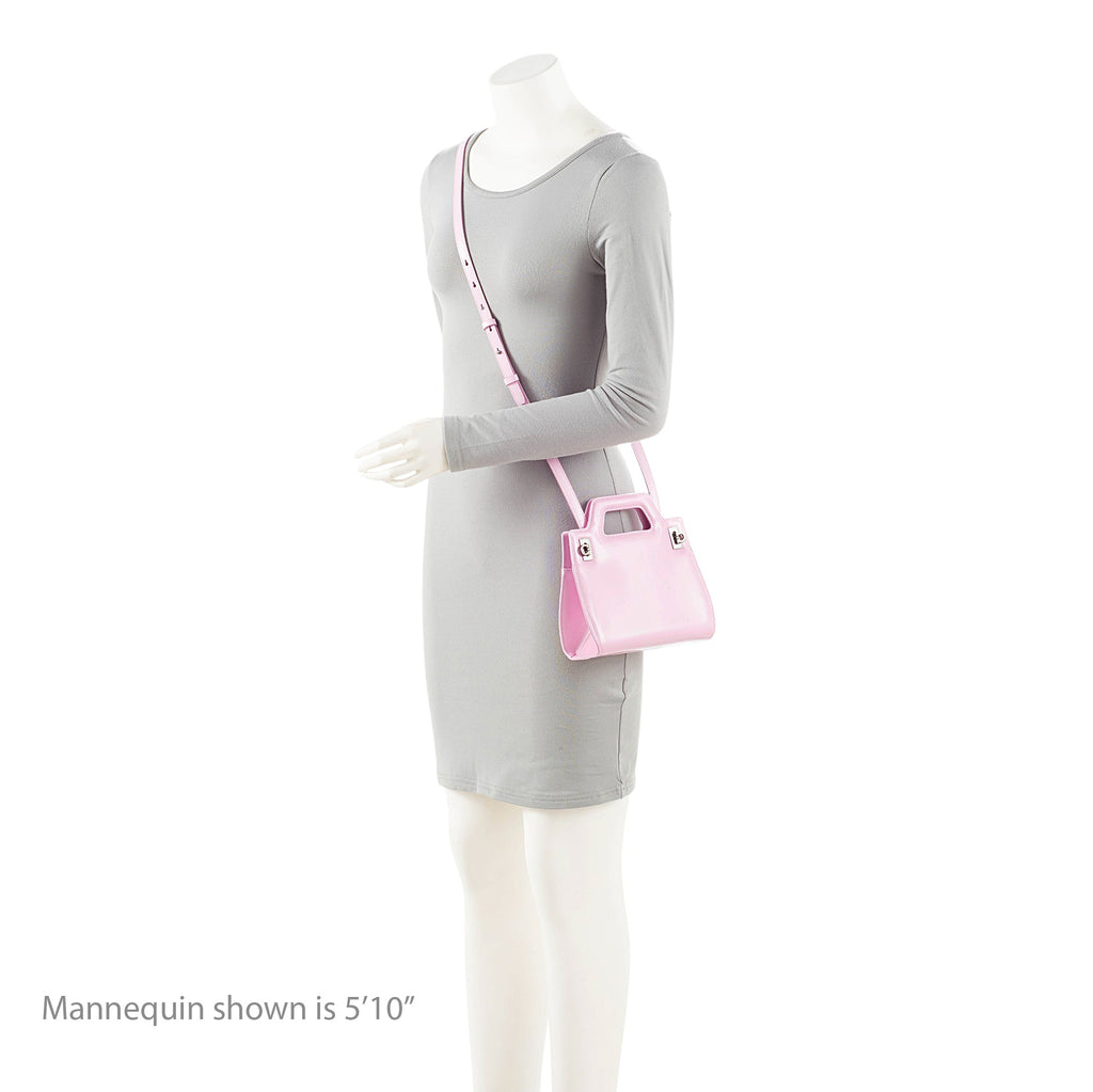 Ferragamo Calfskin Wanda Mini Top Handle