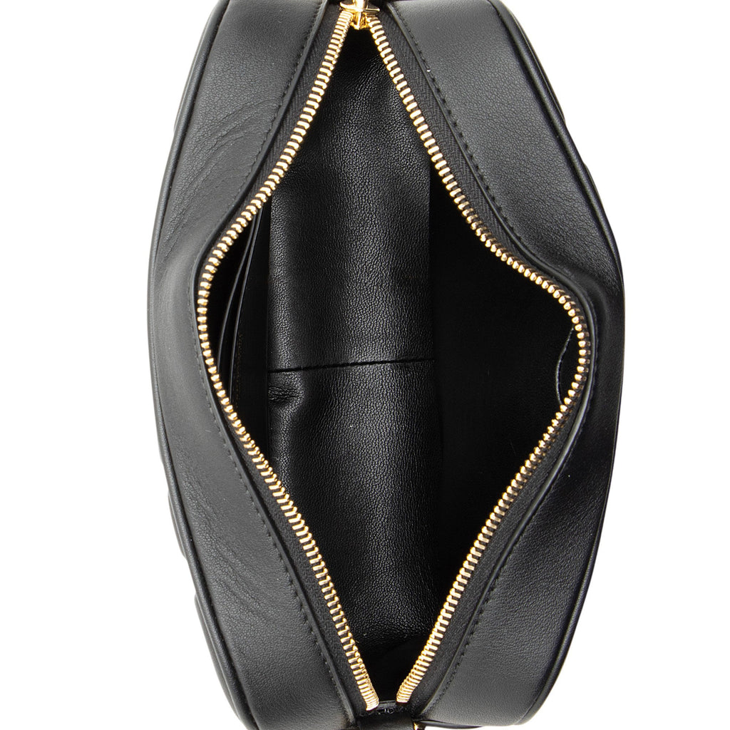 Ferragamo Embossed Leather Gancini Chain Camera Bag