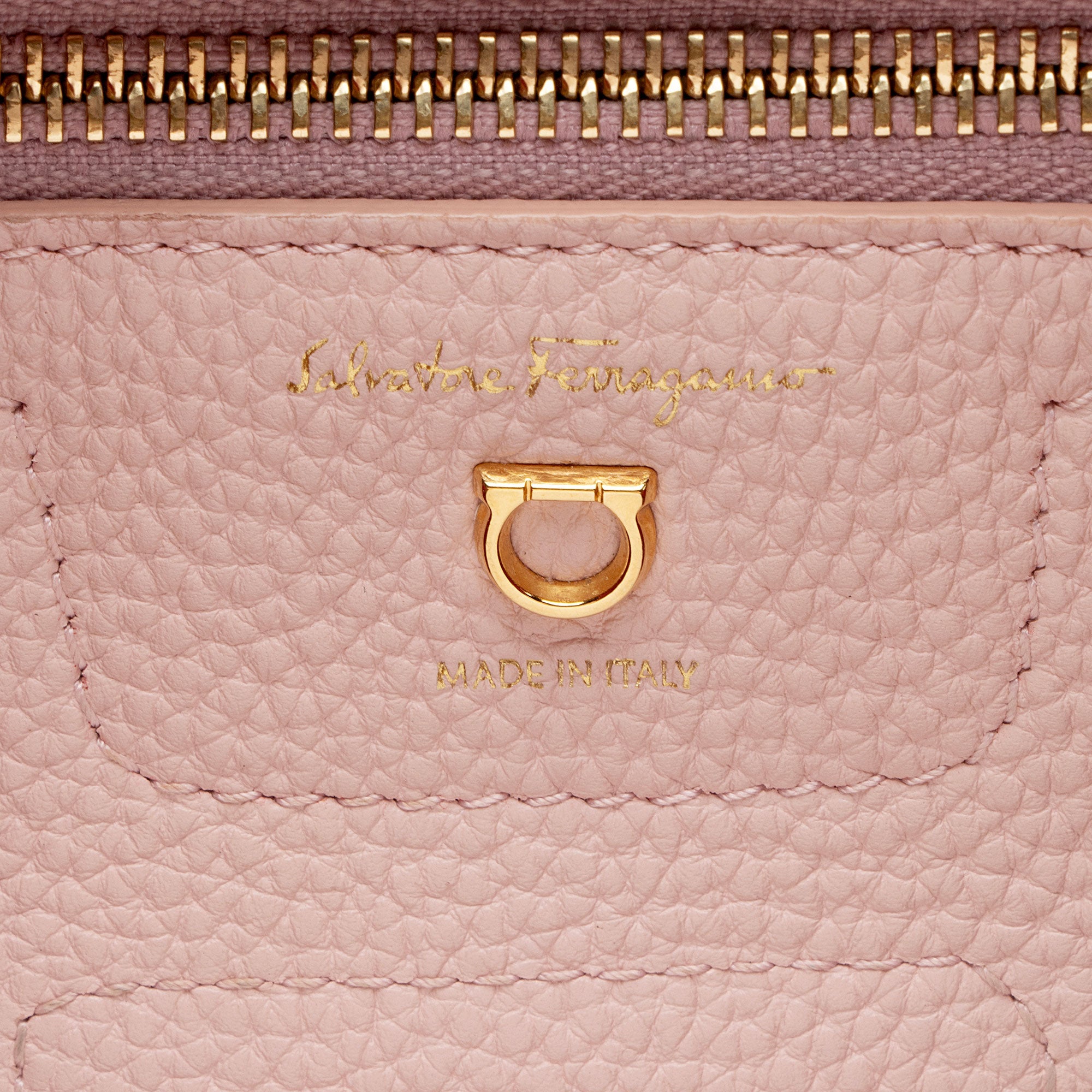 Ferragamo Leather Amy Small Tote