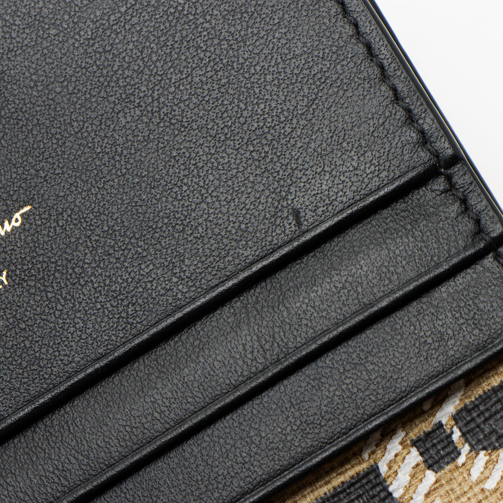 Ferragamo Leather Gancini Travel Wallet