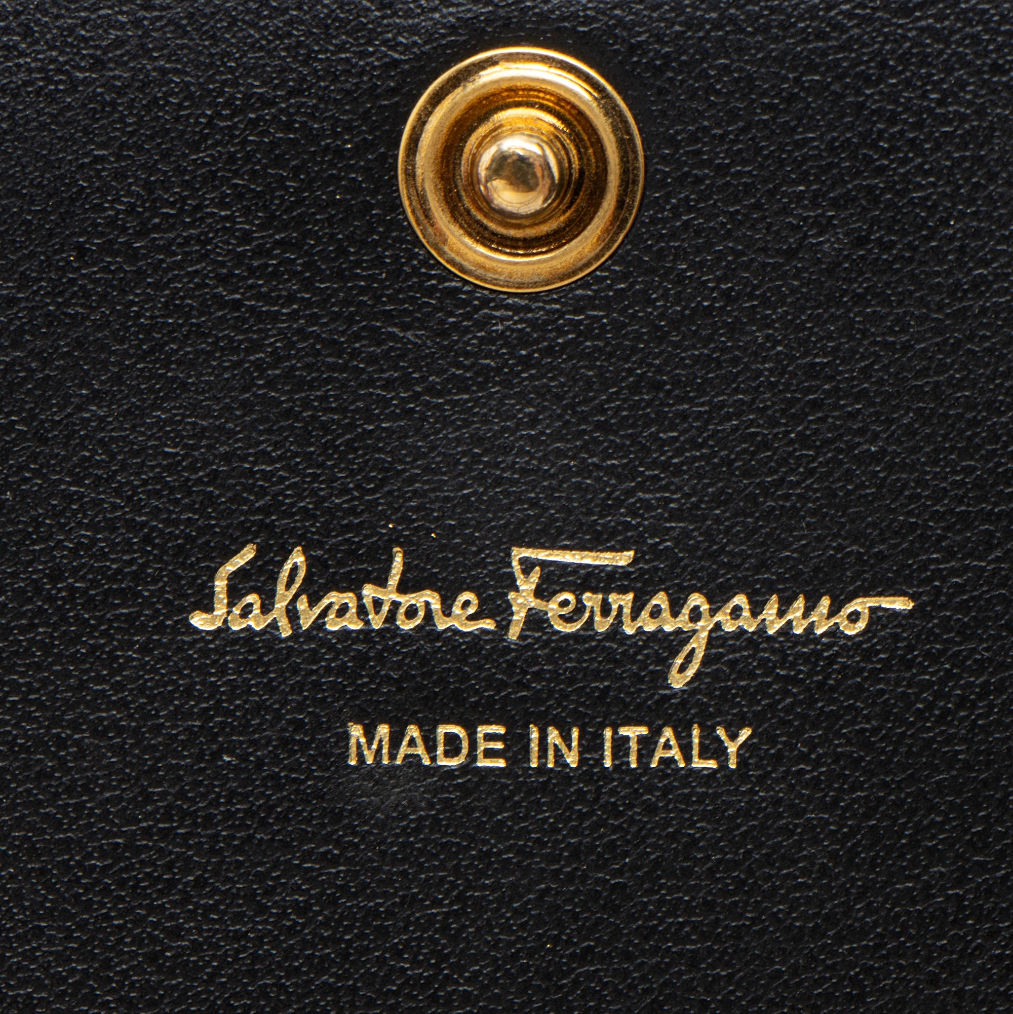 Ferragamo Leather Gancini Travel Wallet