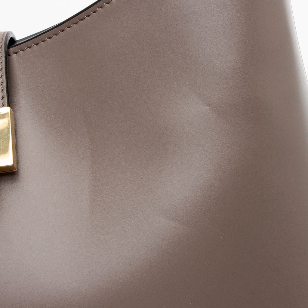 Ferragamo Leather Gancio Trifolio Large Shoulder Bag
