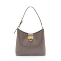 Ferragamo Leather Gancio Trifolio Large Shoulder Bag