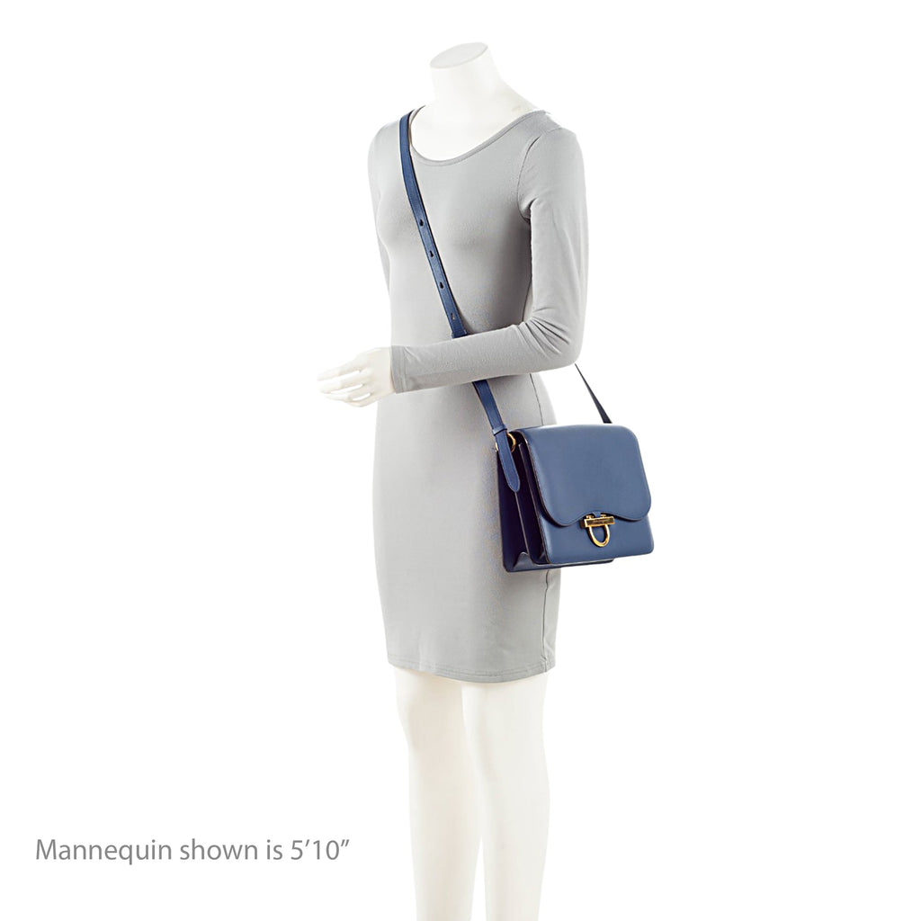 Ferragamo Leather Joanne Large Shoulder Bag