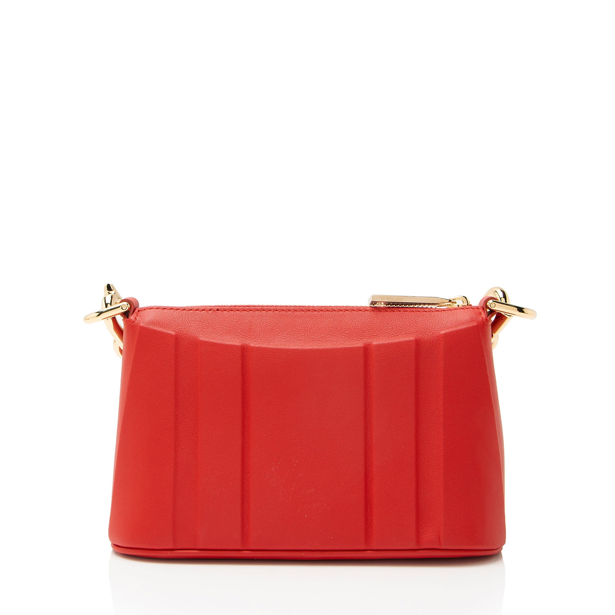 Ferragamo Leather Structured Gancini Chain Mini Bag