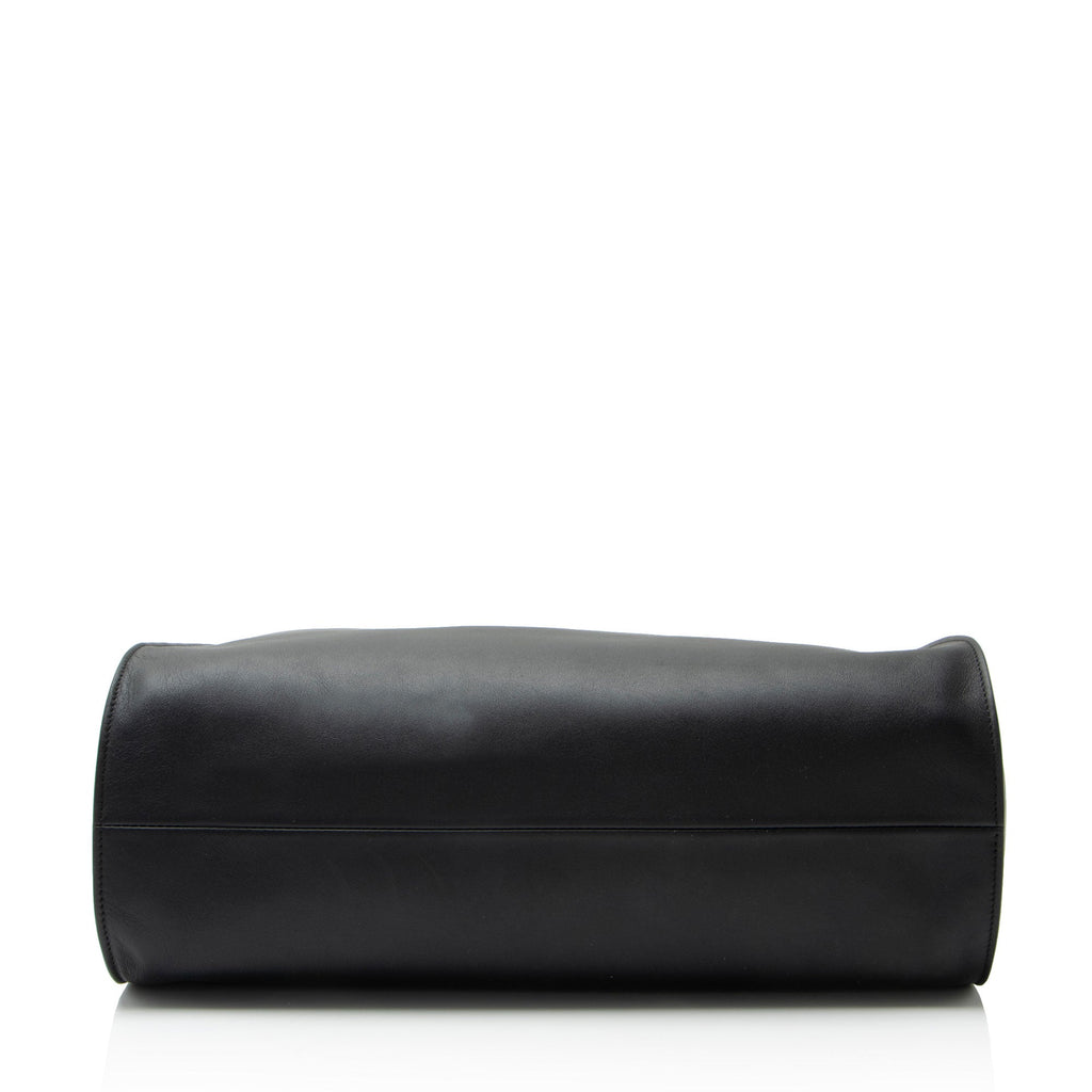 Ferragamo Leather Trifolio Gancio Square Tote