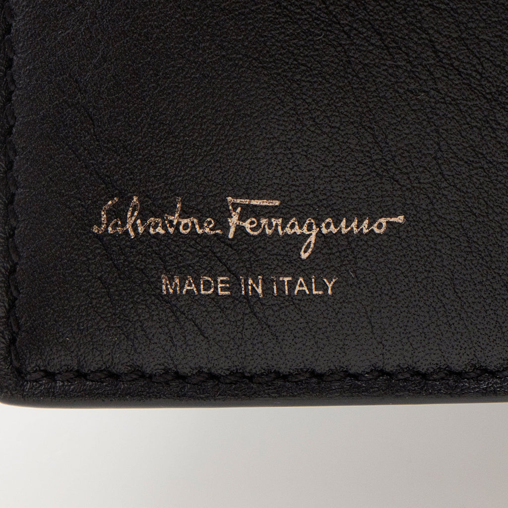 Ferragamo Leather Viva Bow Compact Wallet