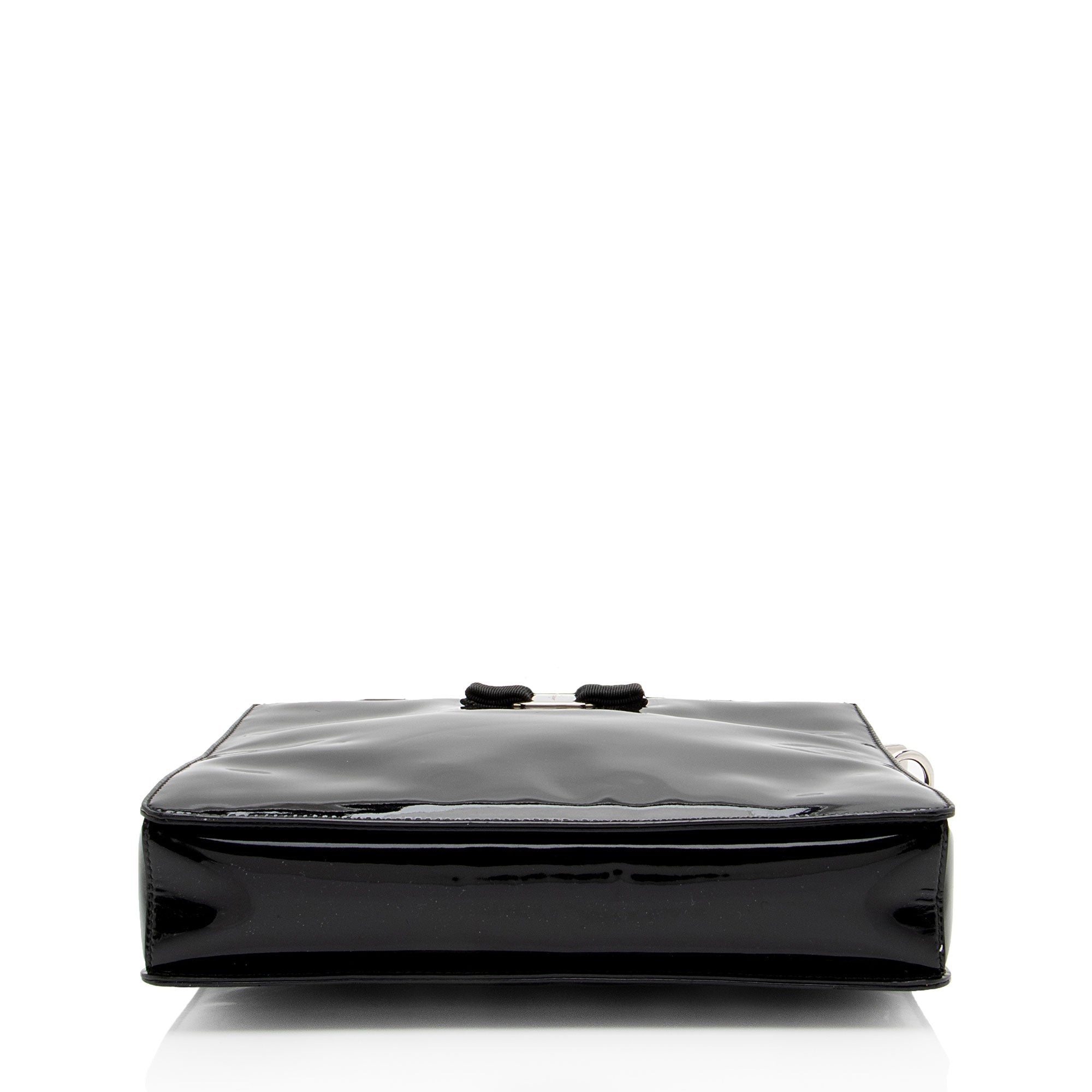 Ferragamo Patent Leather Vara Tracy Tote