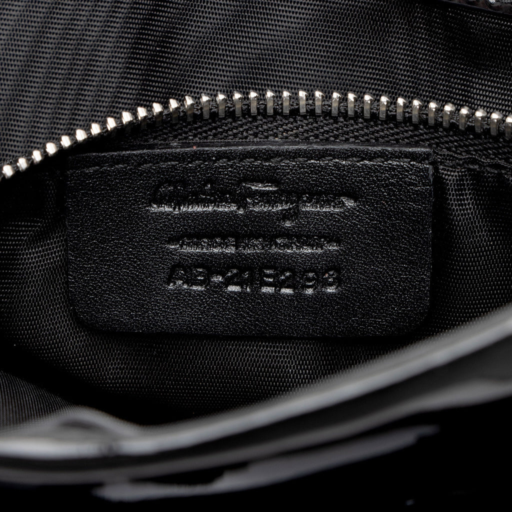Ferragamo Patent Leather Vara Tracy Tote