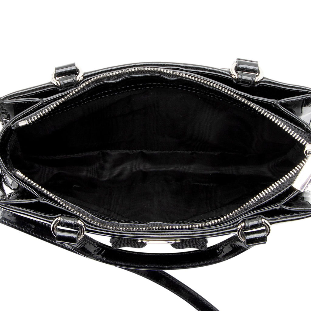Ferragamo Patent Leather Vara Tracy Tote