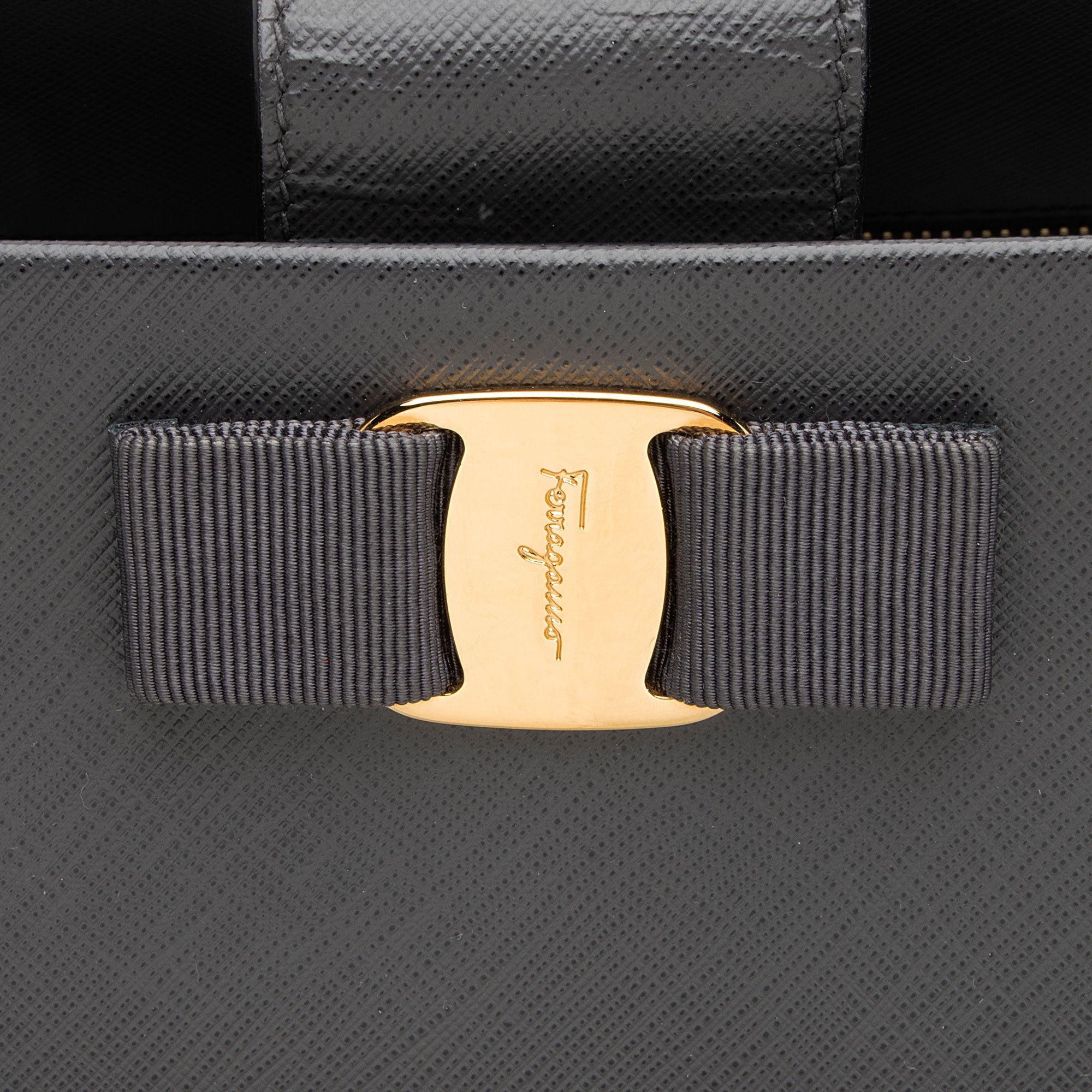 Ferragamo Saffiano Leather Vara Melike Tote