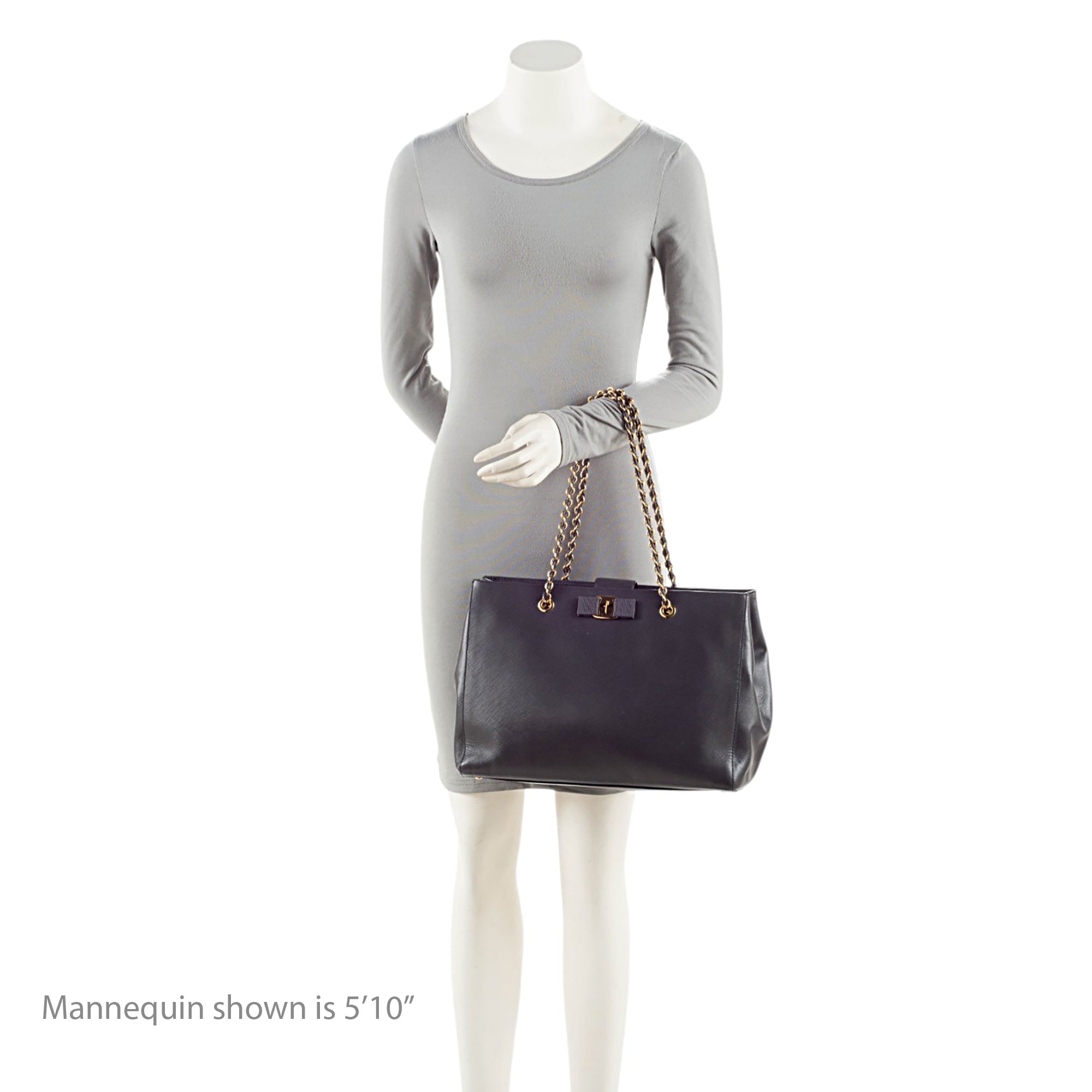 Ferragamo Saffiano Leather Vara Melike Tote