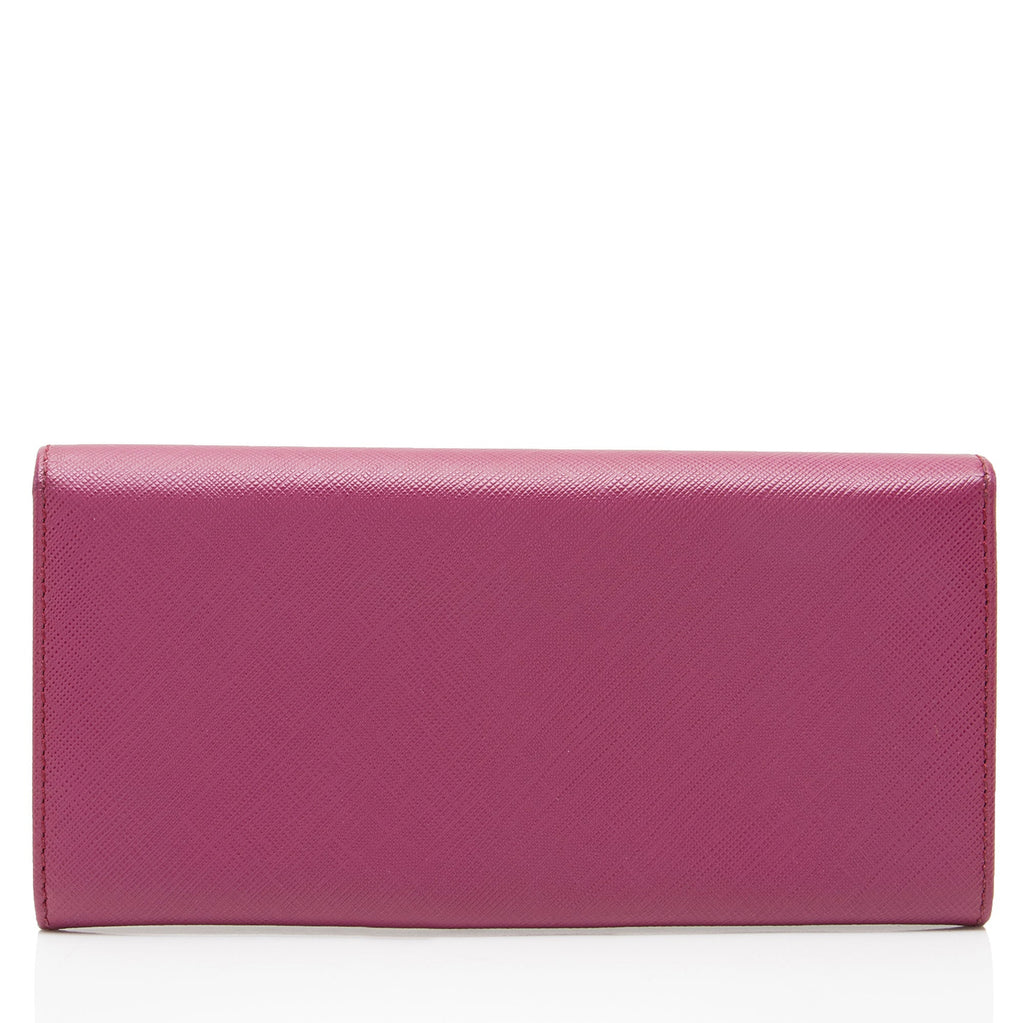 Ferragamo Saffiano Miss Vara Bow Continental Wallet