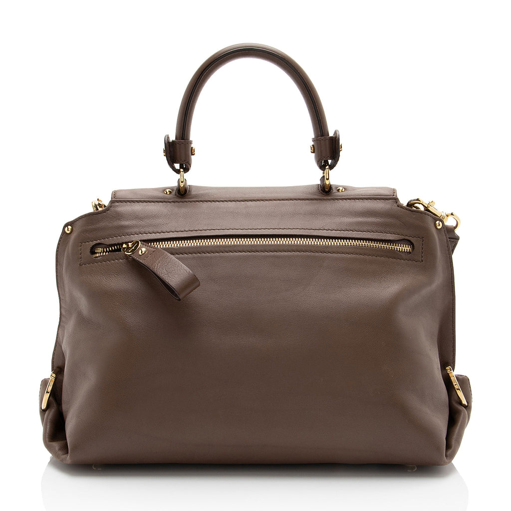 Ferragamo Smooth Calfskin Sofia Medium Top Handle