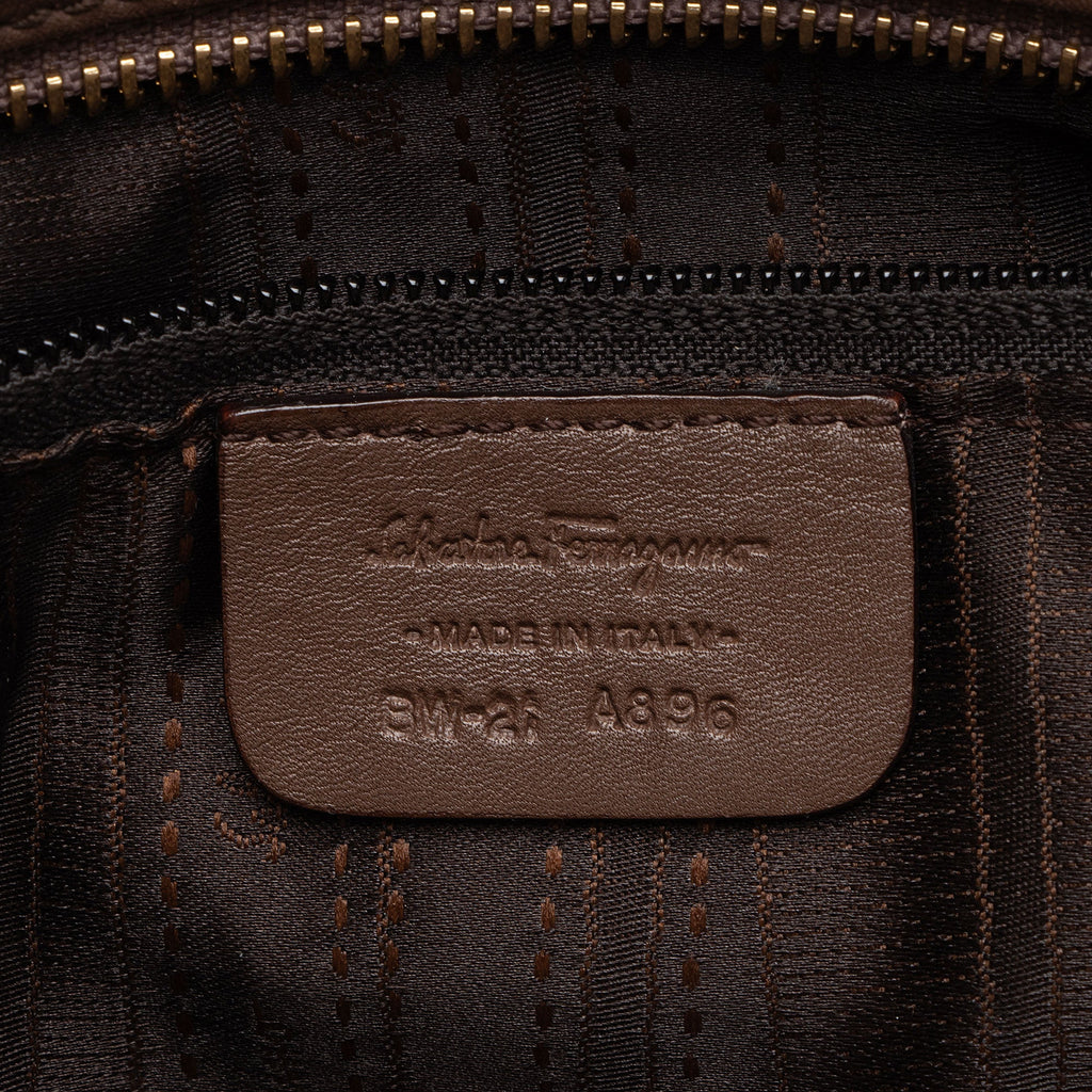 Ferragamo Smooth Calfskin Sofia Medium Top Handle