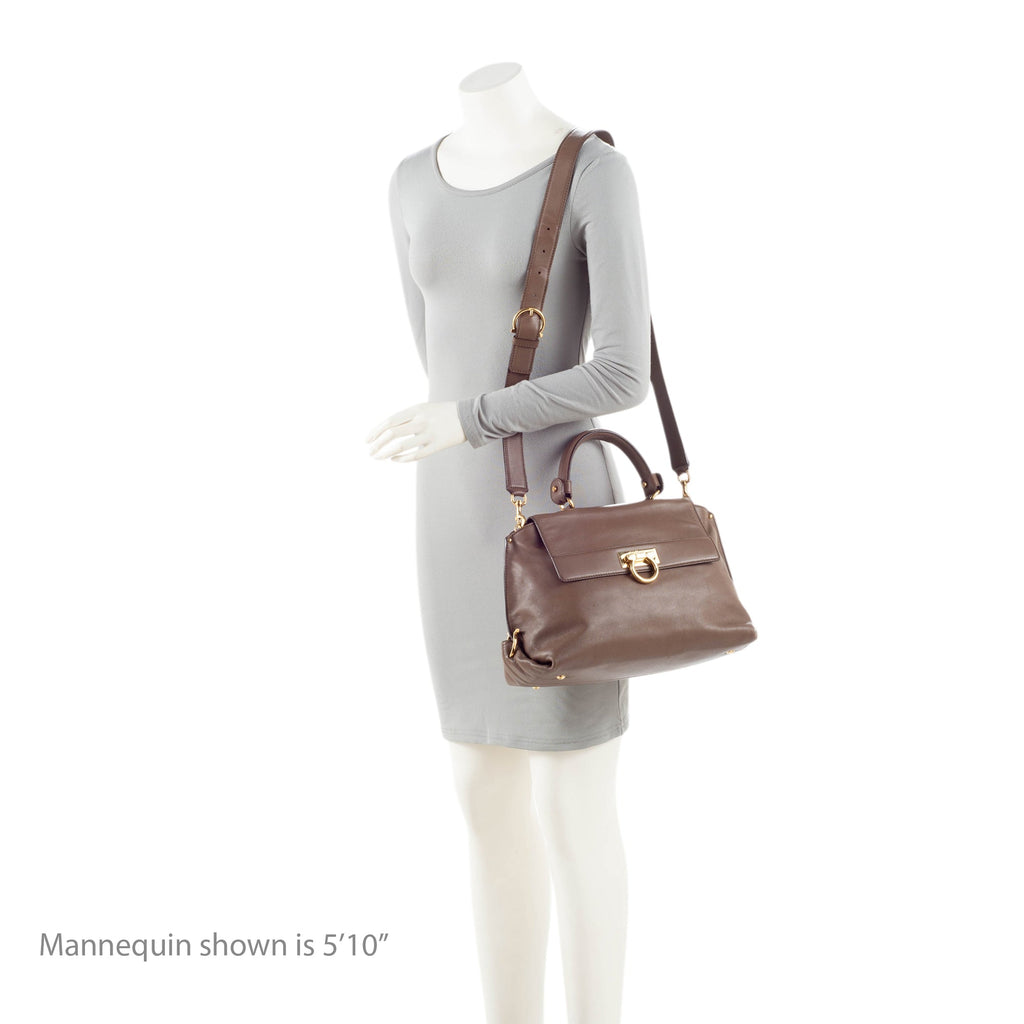 Ferragamo Smooth Calfskin Sofia Medium Top Handle