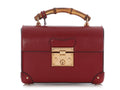 Gucci Small Red Bamboo Padlock Shoulder Bag