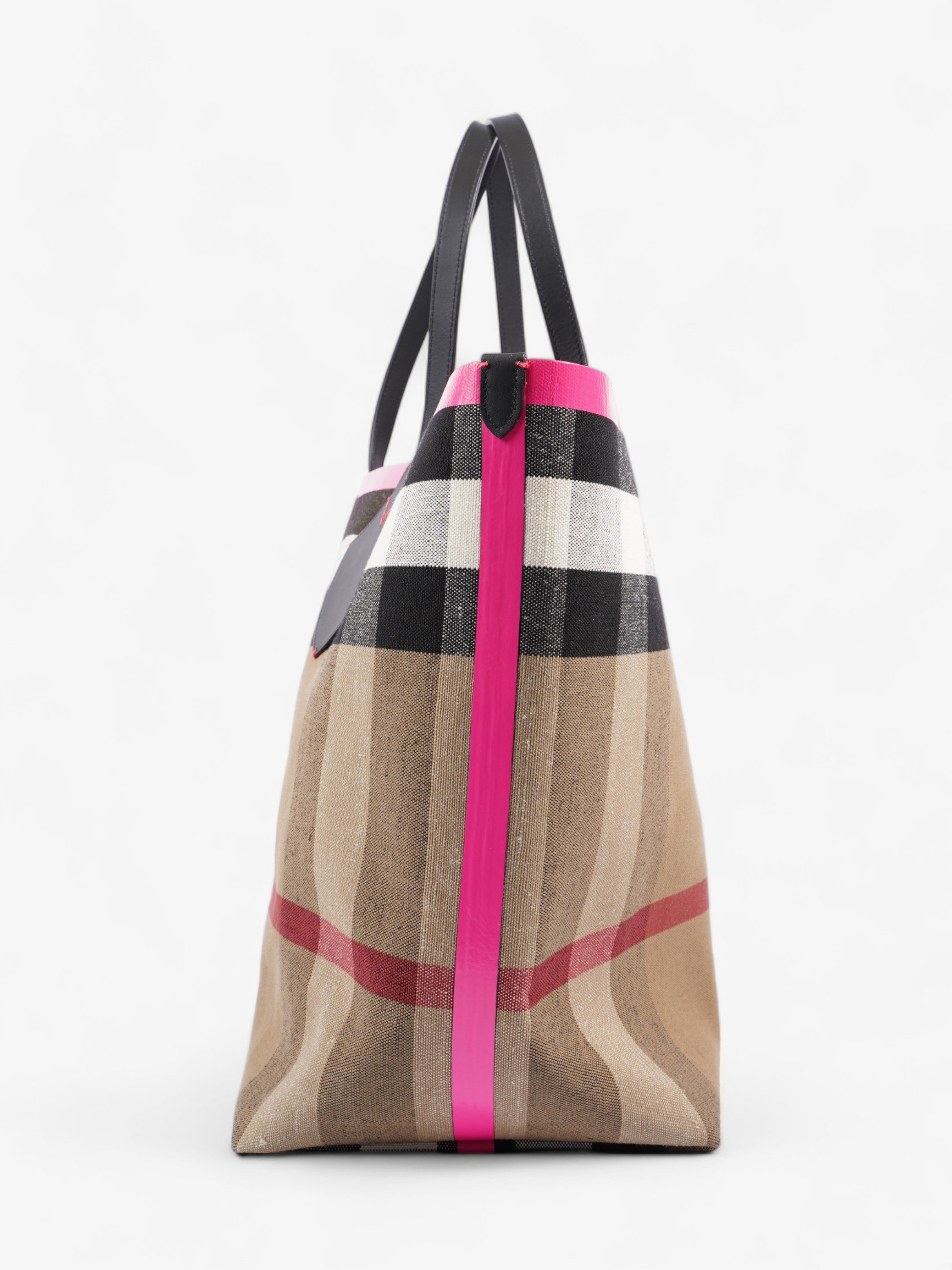 Burberry The Giant Reversible Tote House Check / Pink Canvas