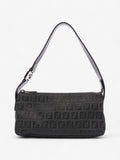 Fendi Shoulder Bag Black Canvas