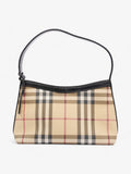 Burberry Check Shoulder Bag Nova Check / Black Coated Canvas