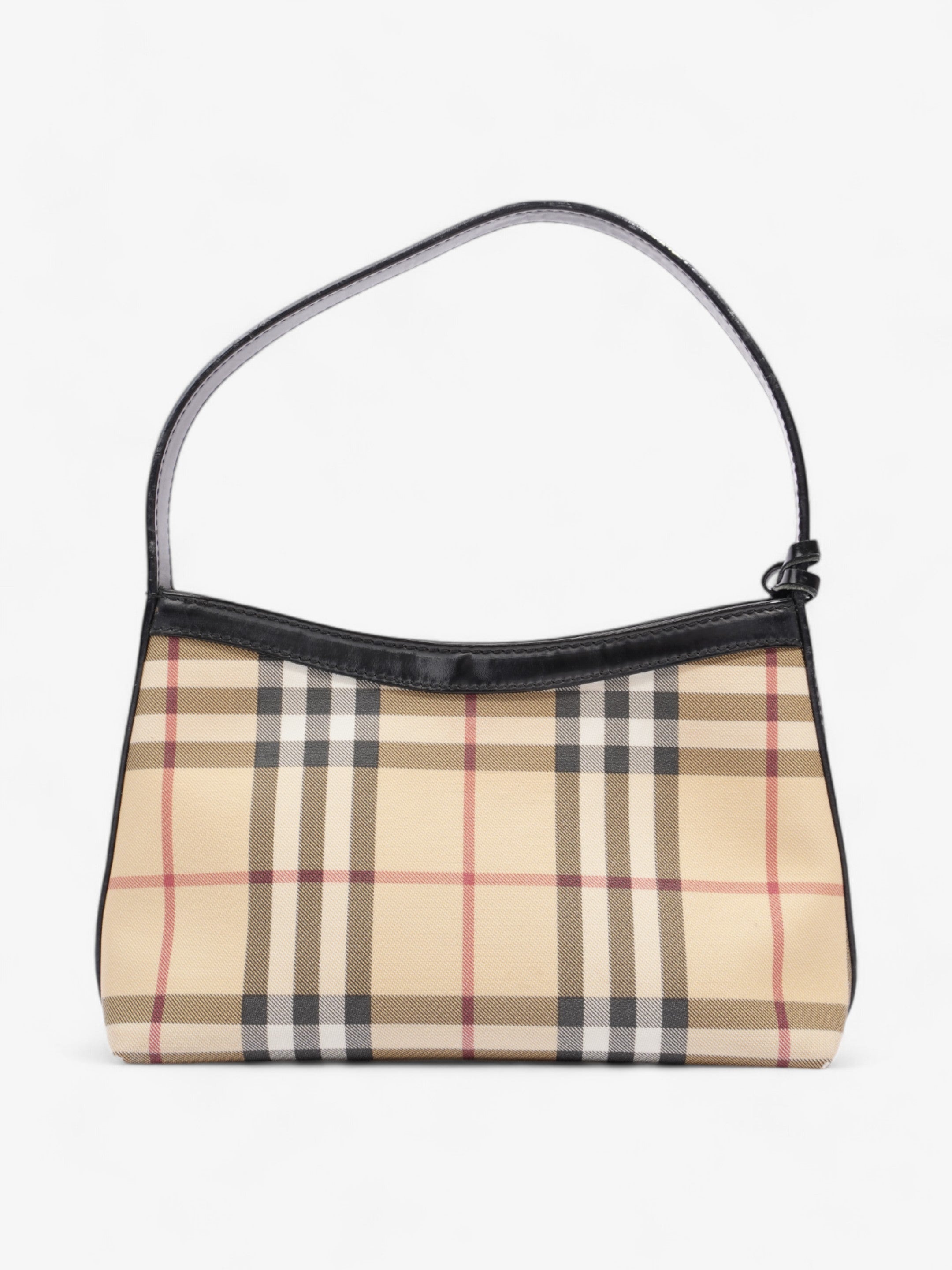 Burberry Check Shoulder Bag Nova Check / Black Coated Canvas