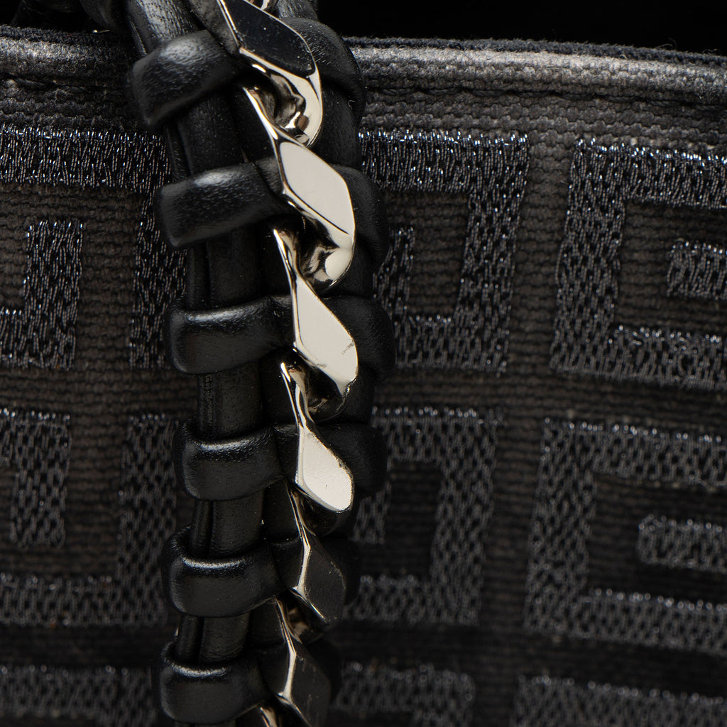 Givenchy 4G Embroidered Canvas Chain Medium G-Tote