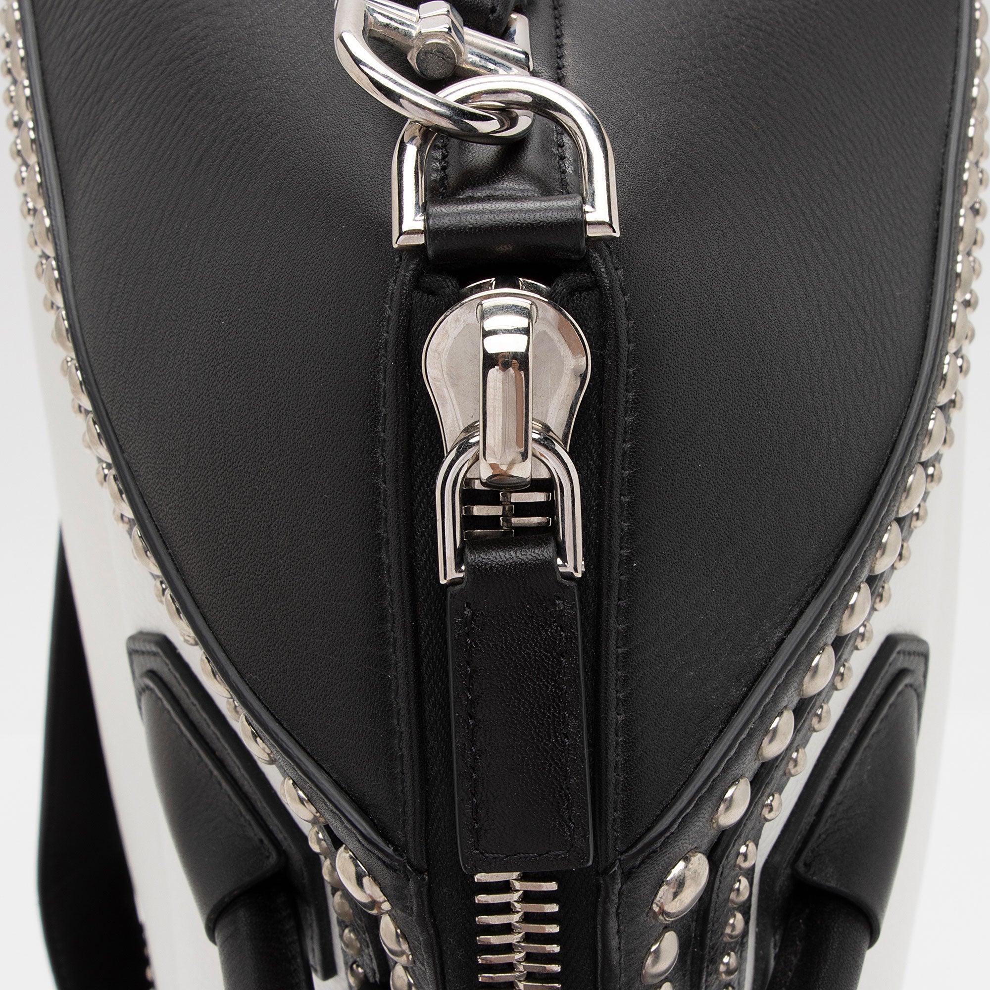 Givenchy Calfskin Bi Color Studded Antigona Medium Satchel