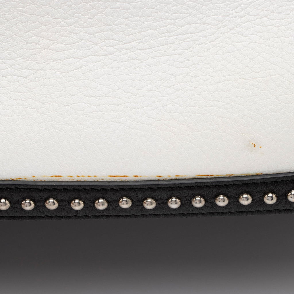 Givenchy Calfskin Bi Color Studded Antigona Medium Satchel