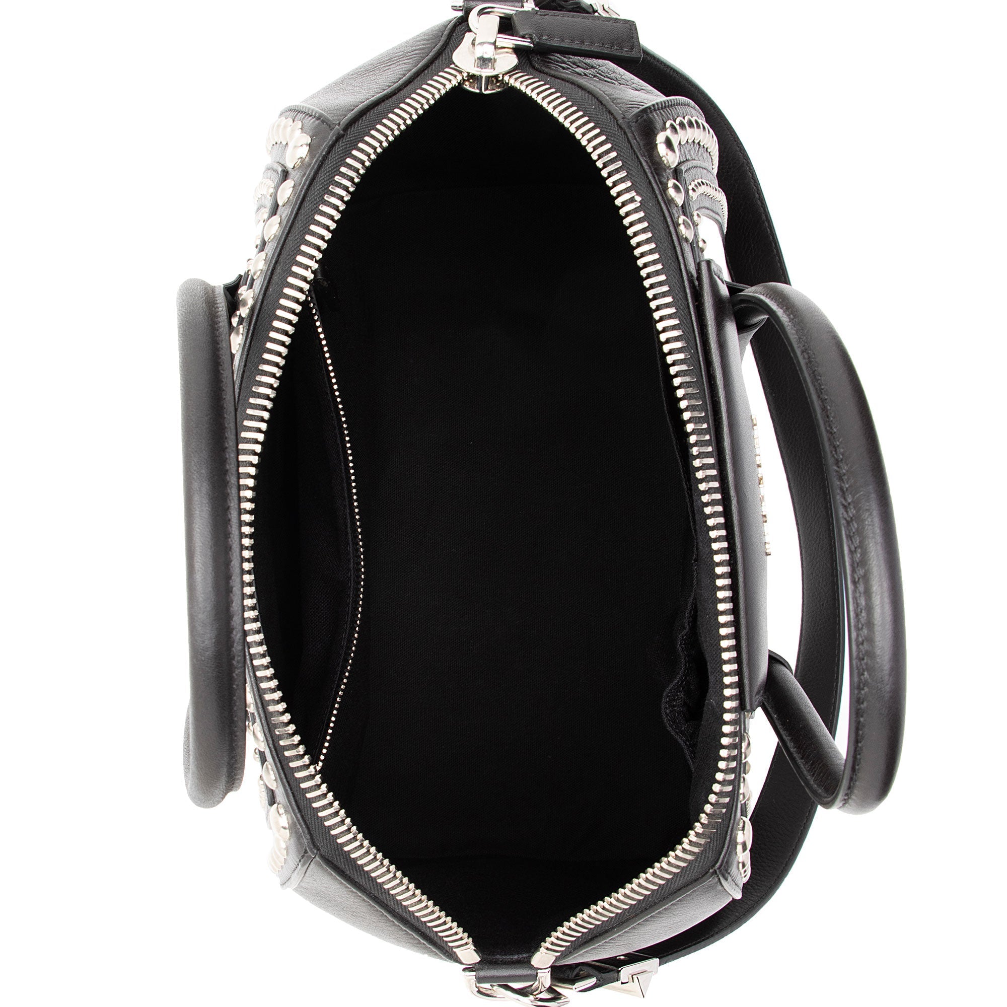Givenchy Calfskin Bi Color Studded Antigona Medium Satchel
