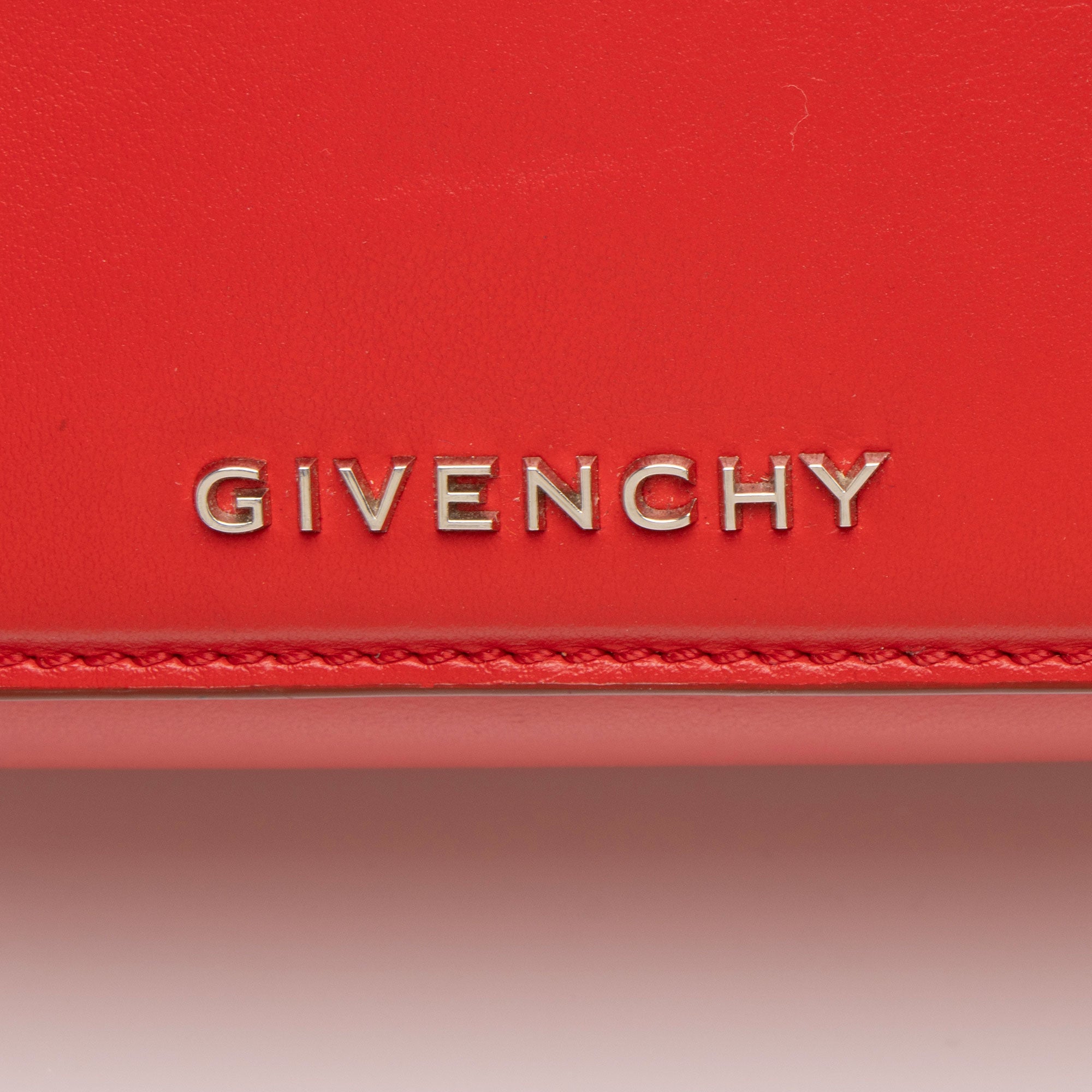 Givenchy Calfskin Pandora Box Logo Strap Mini Shoulder Bag