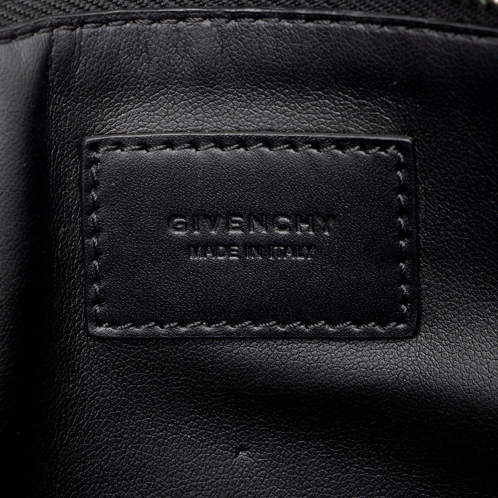 Givenchy Calfskin Striped Zip Pouch