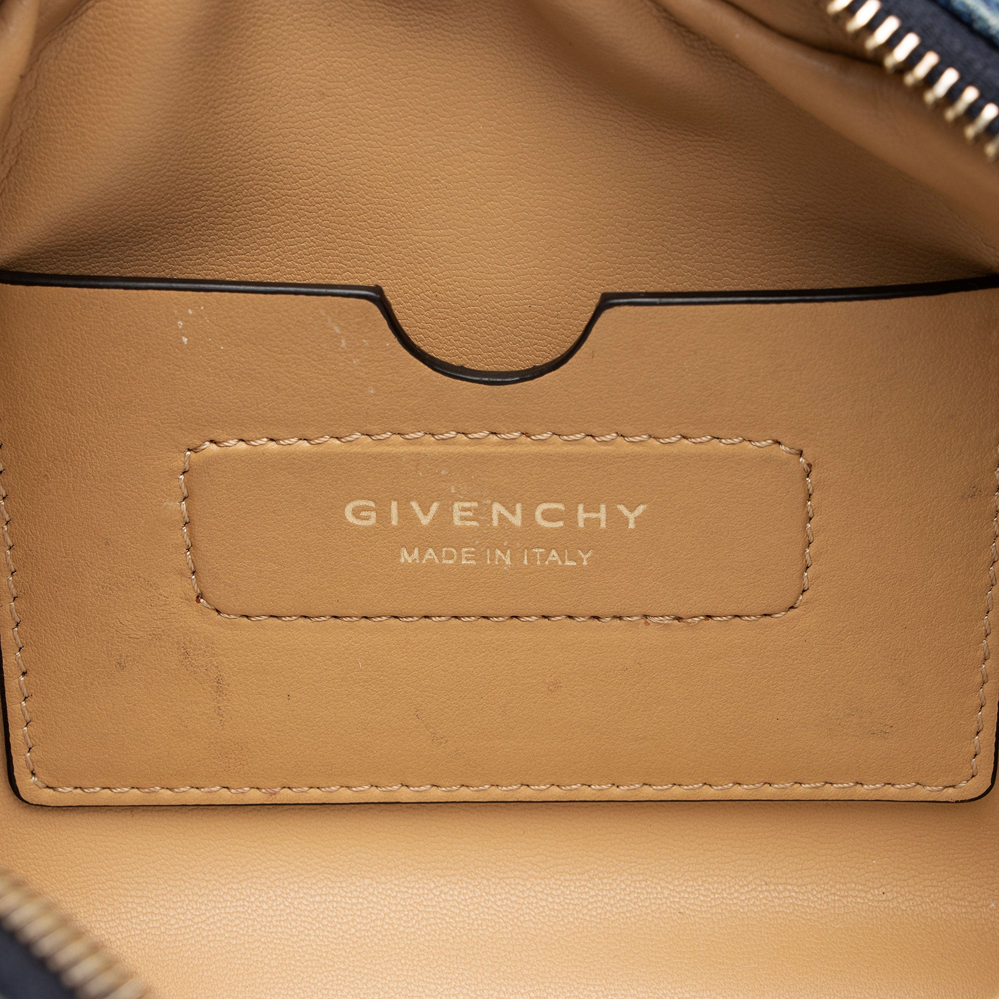 Givenchy Denim Shadow Logo Bond Camera Bag