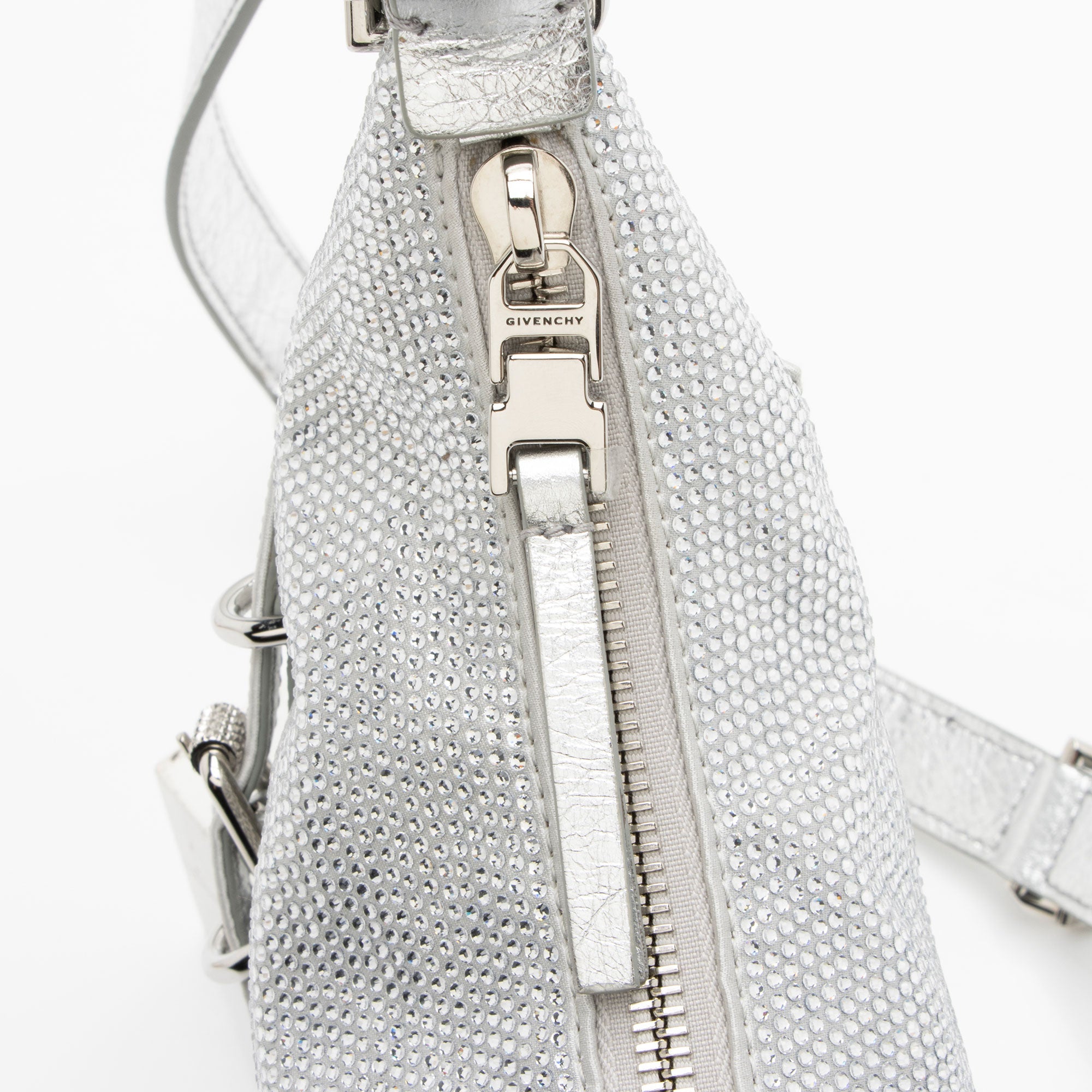 Givenchy Satin Crystal Voyou Mini Shoulder Bag
